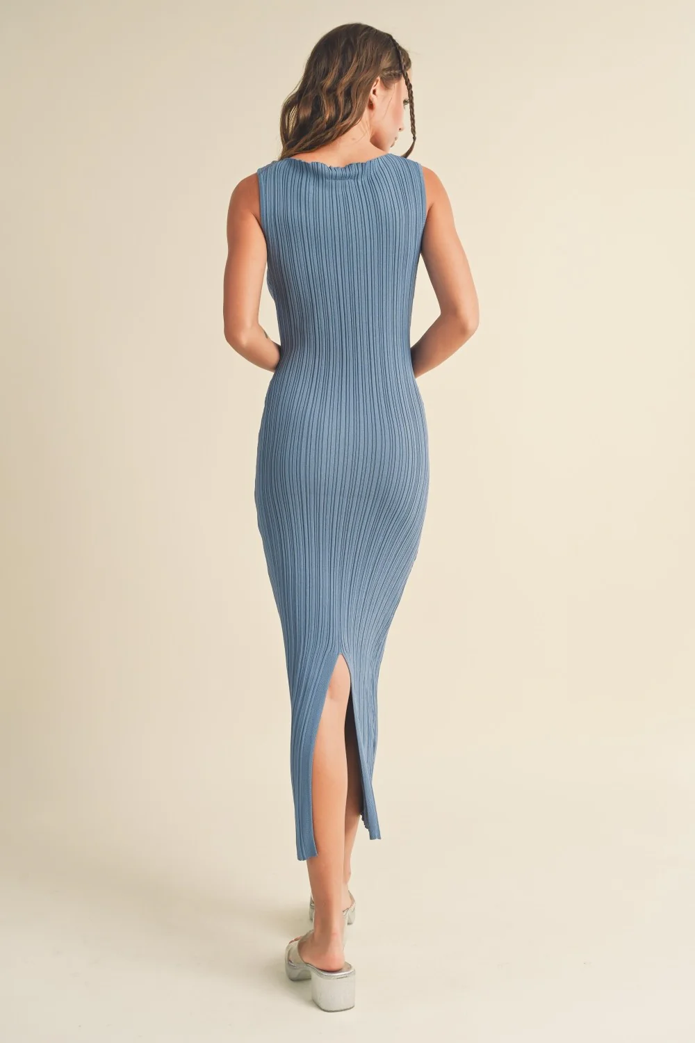 Caitlyn Long Ribbed Dress - Image 5