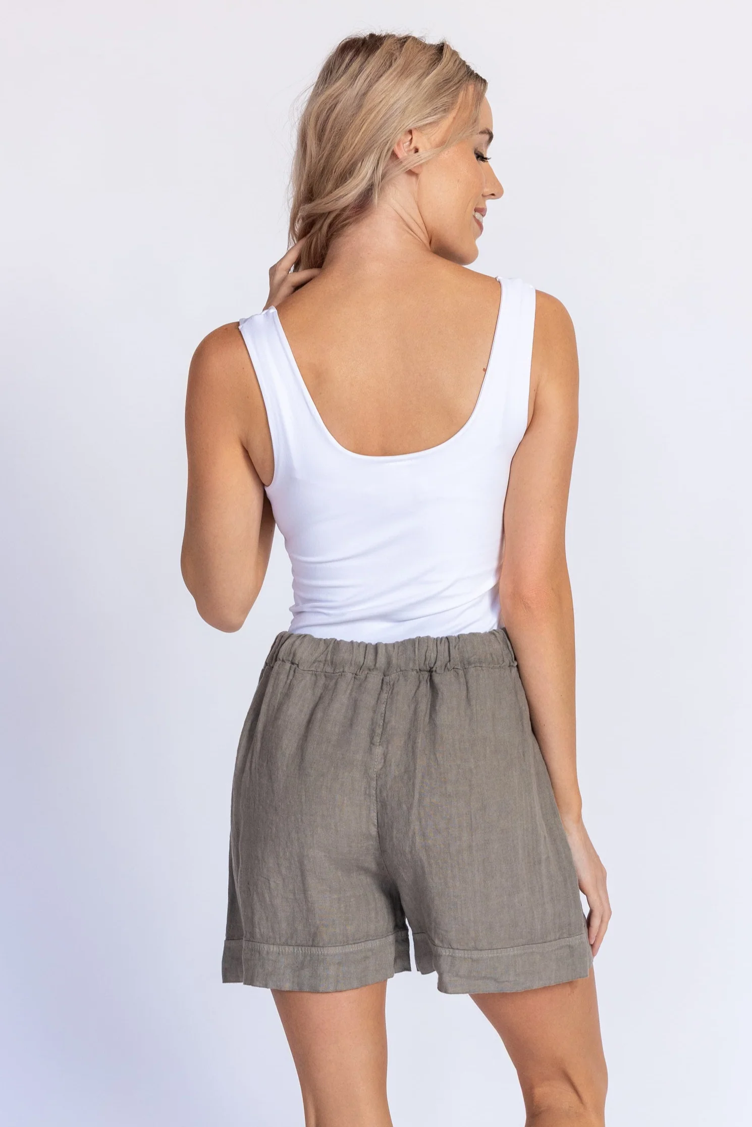 Cargo Linen Shorts - Image 12