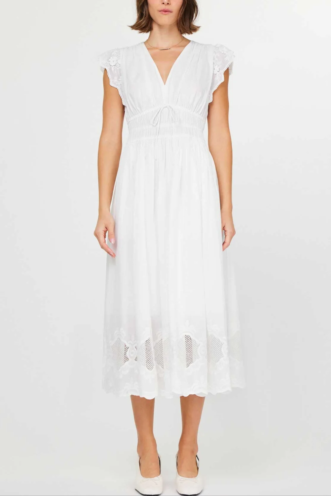 Embroidered Midi Dress - Image 6