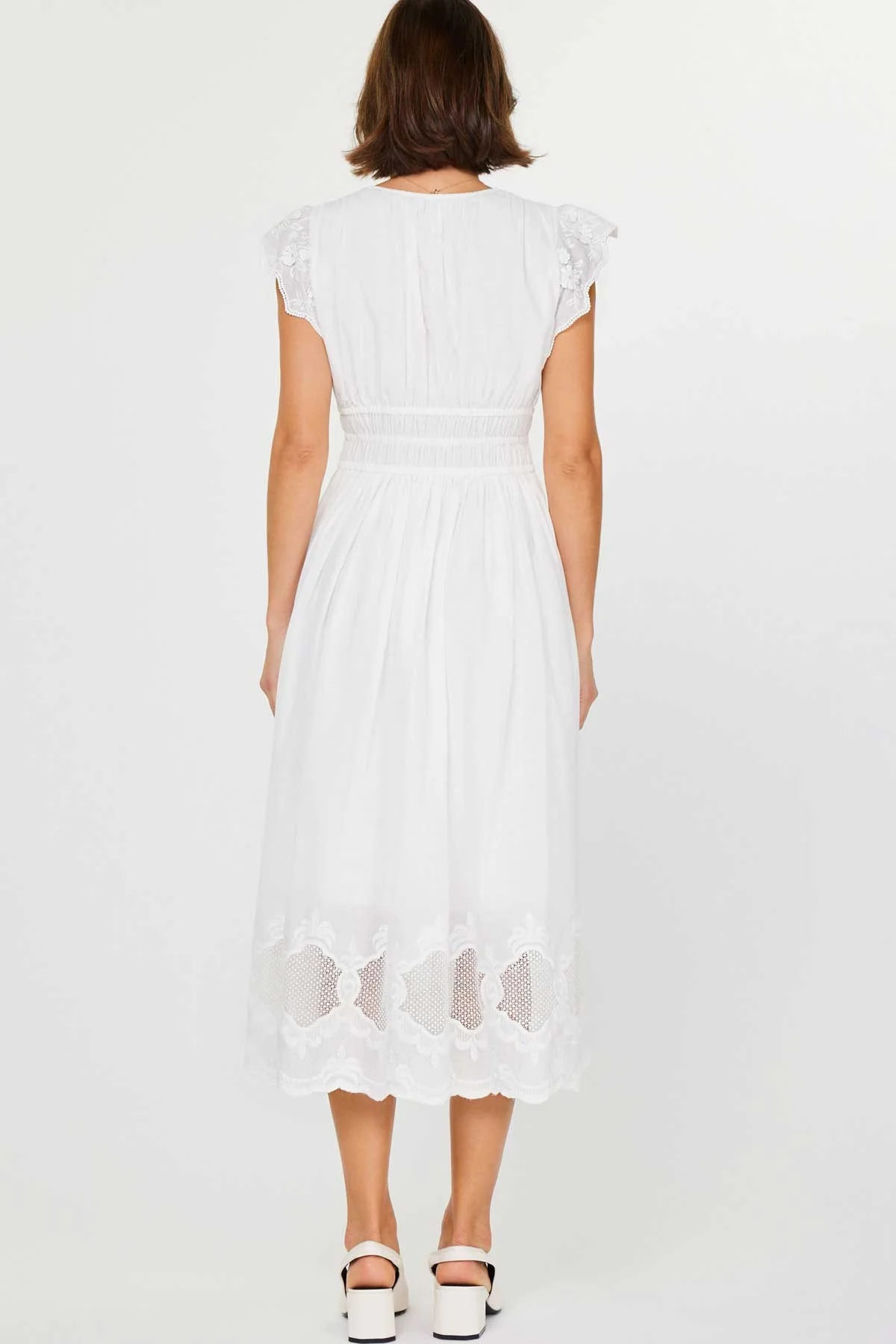 Embroidered Midi Dress - Image 7