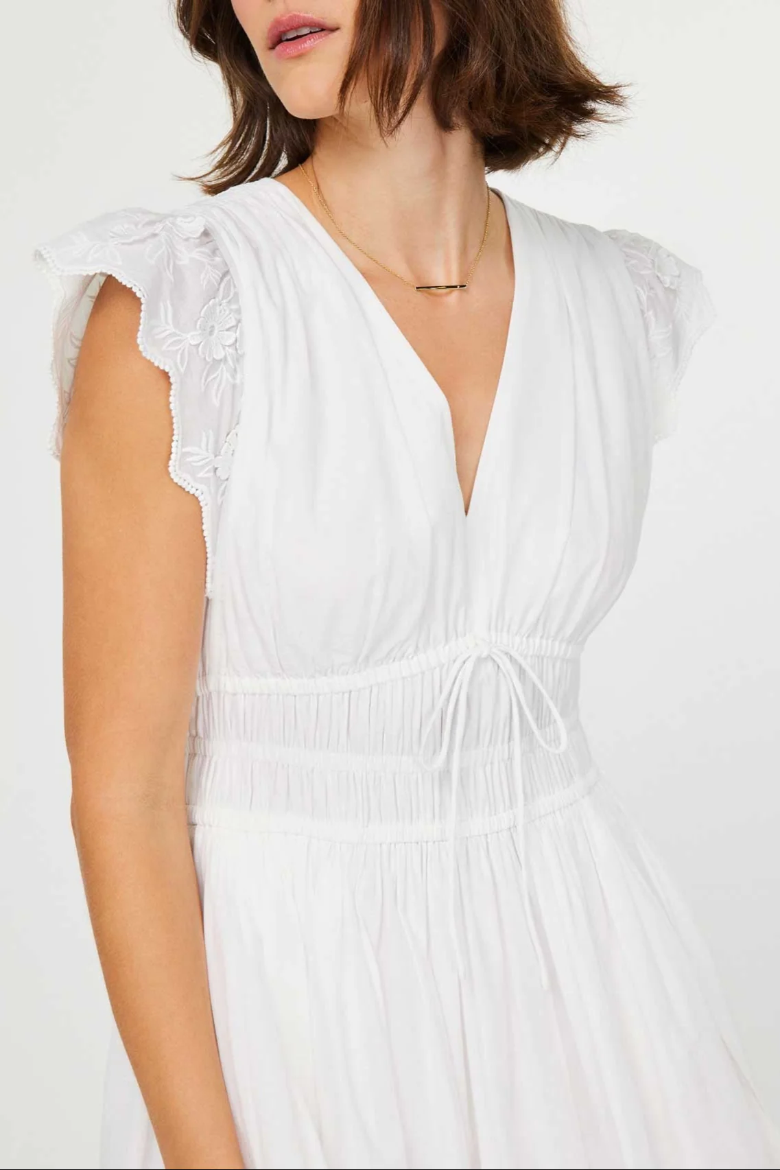 Embroidered Midi Dress - Image 8