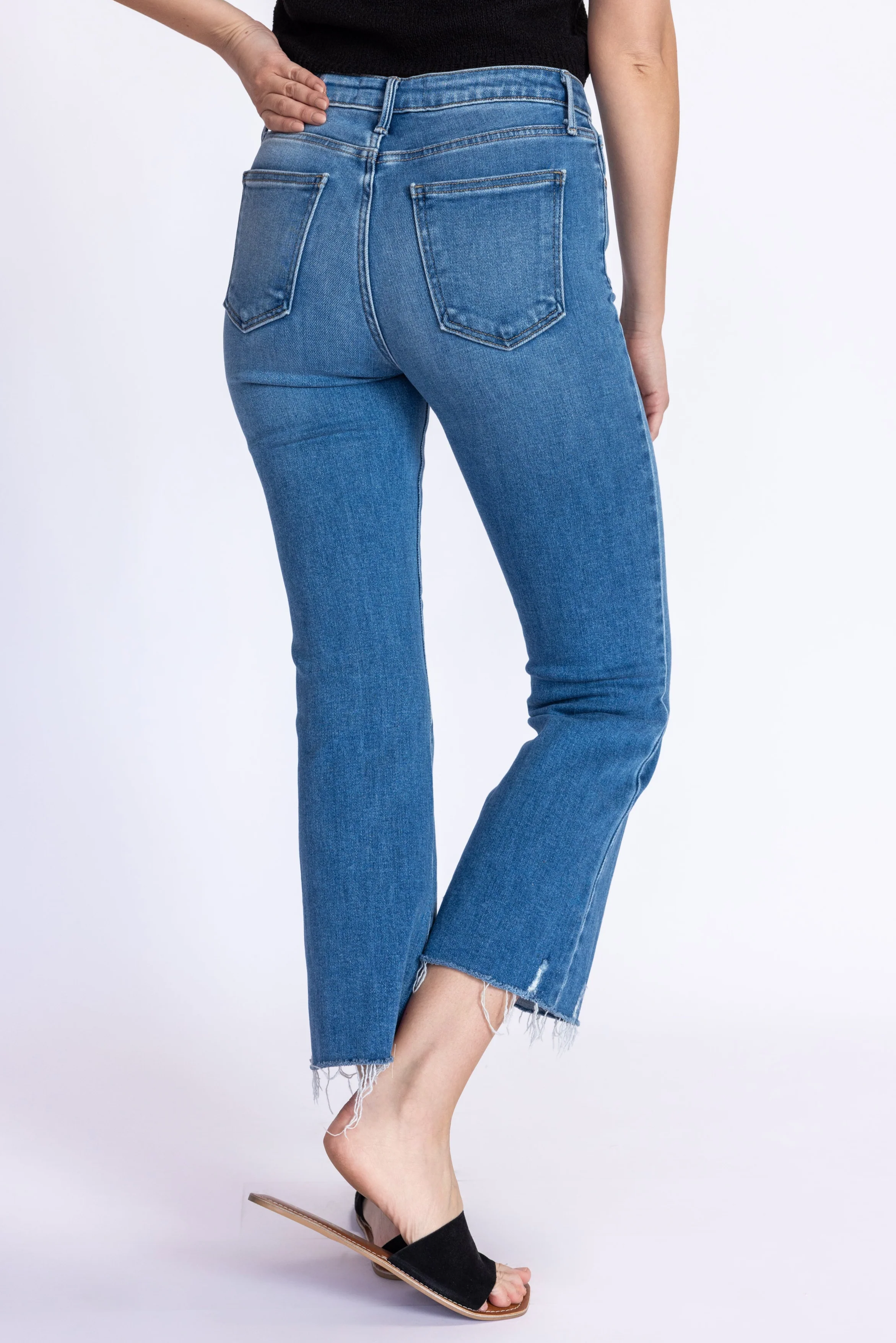 Gabby Cropped Flare Jean - Image 3