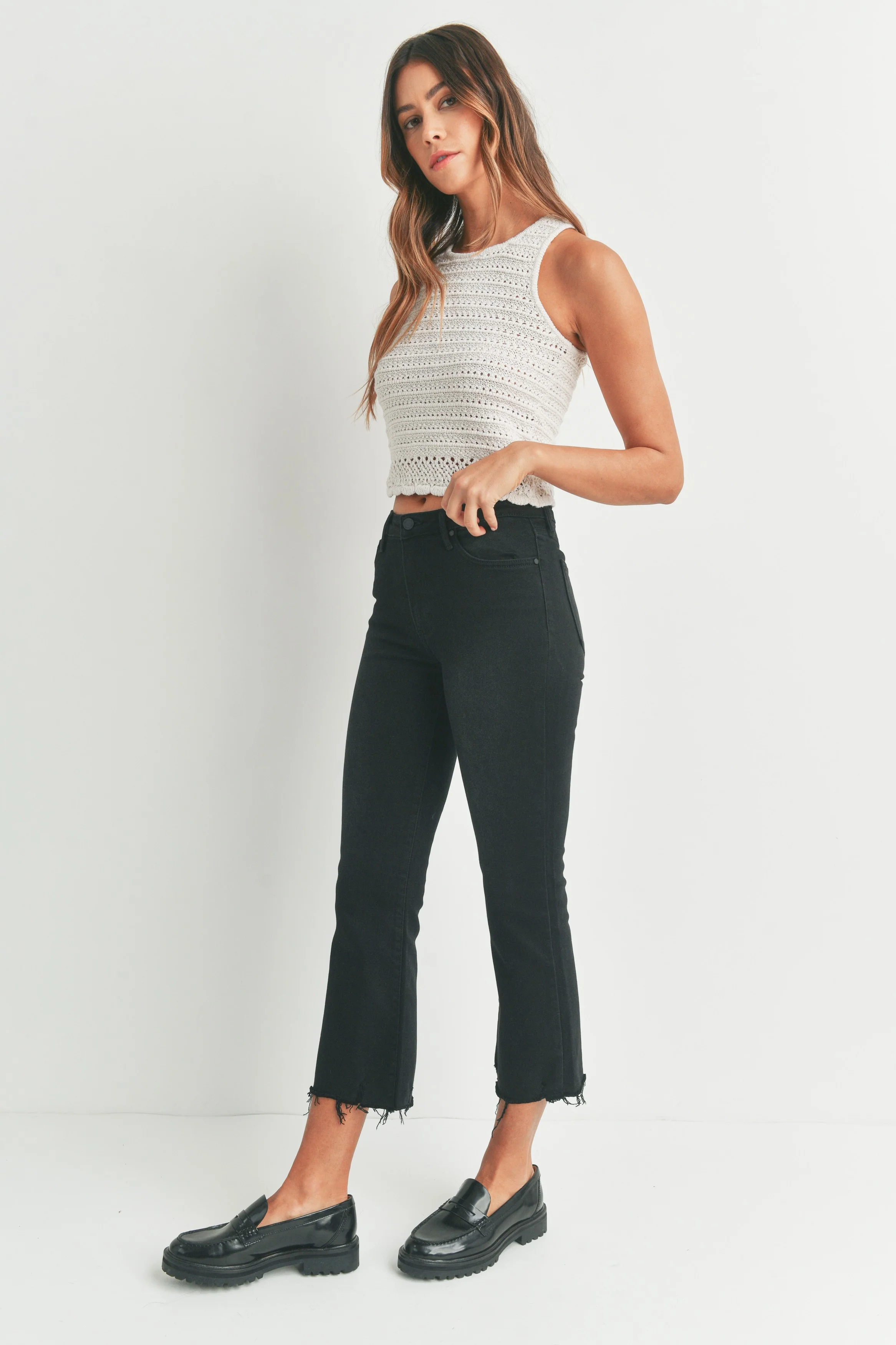 Gabby Cropped Flare Jean - Image 6