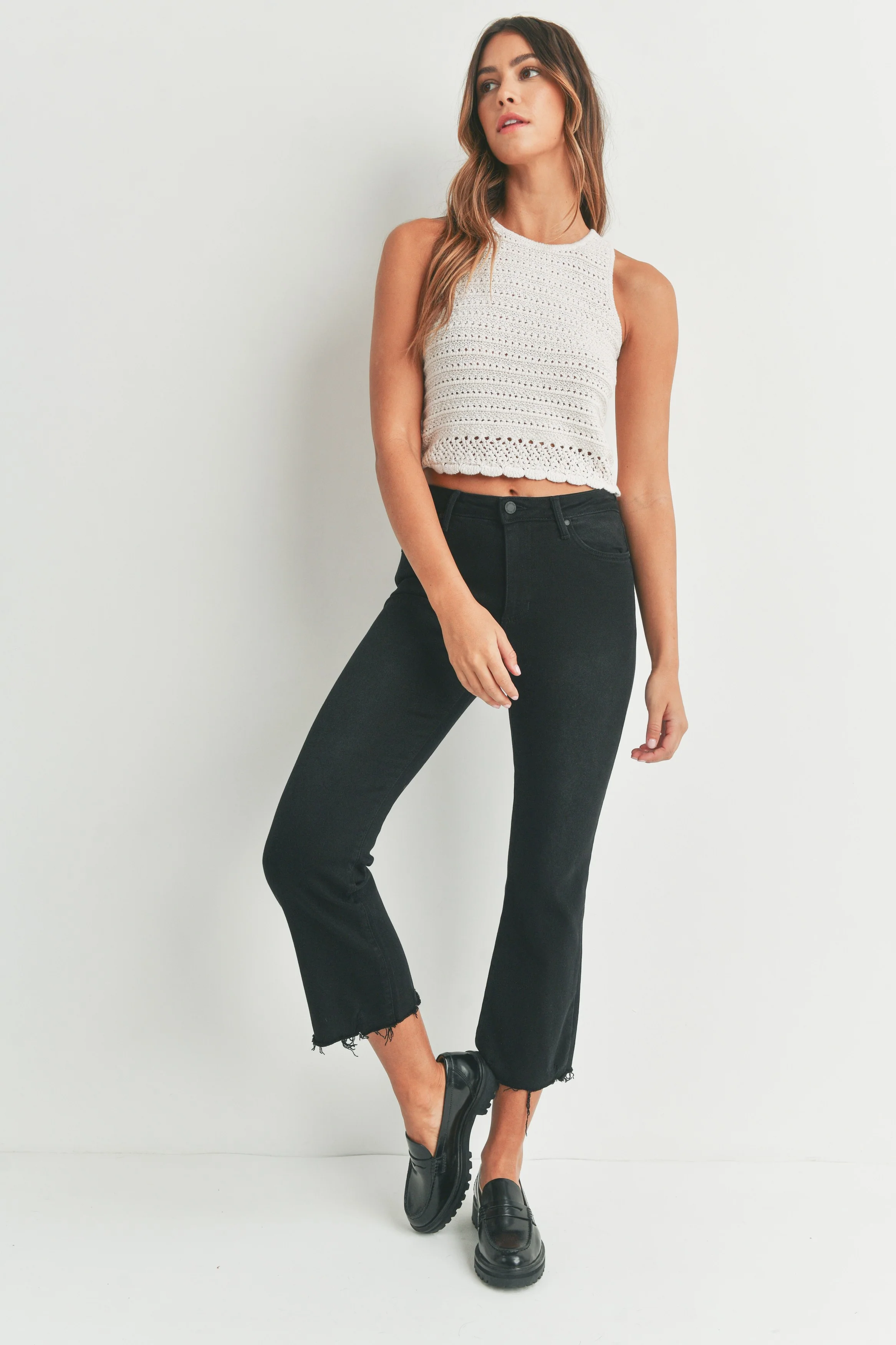 Gabby Cropped Flare Jean - Image 7