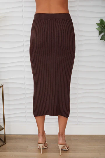 Kezia Ribbed Knit Skirt - Image 10