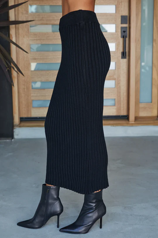 Kezia Ribbed Knit Skirt - Image 5