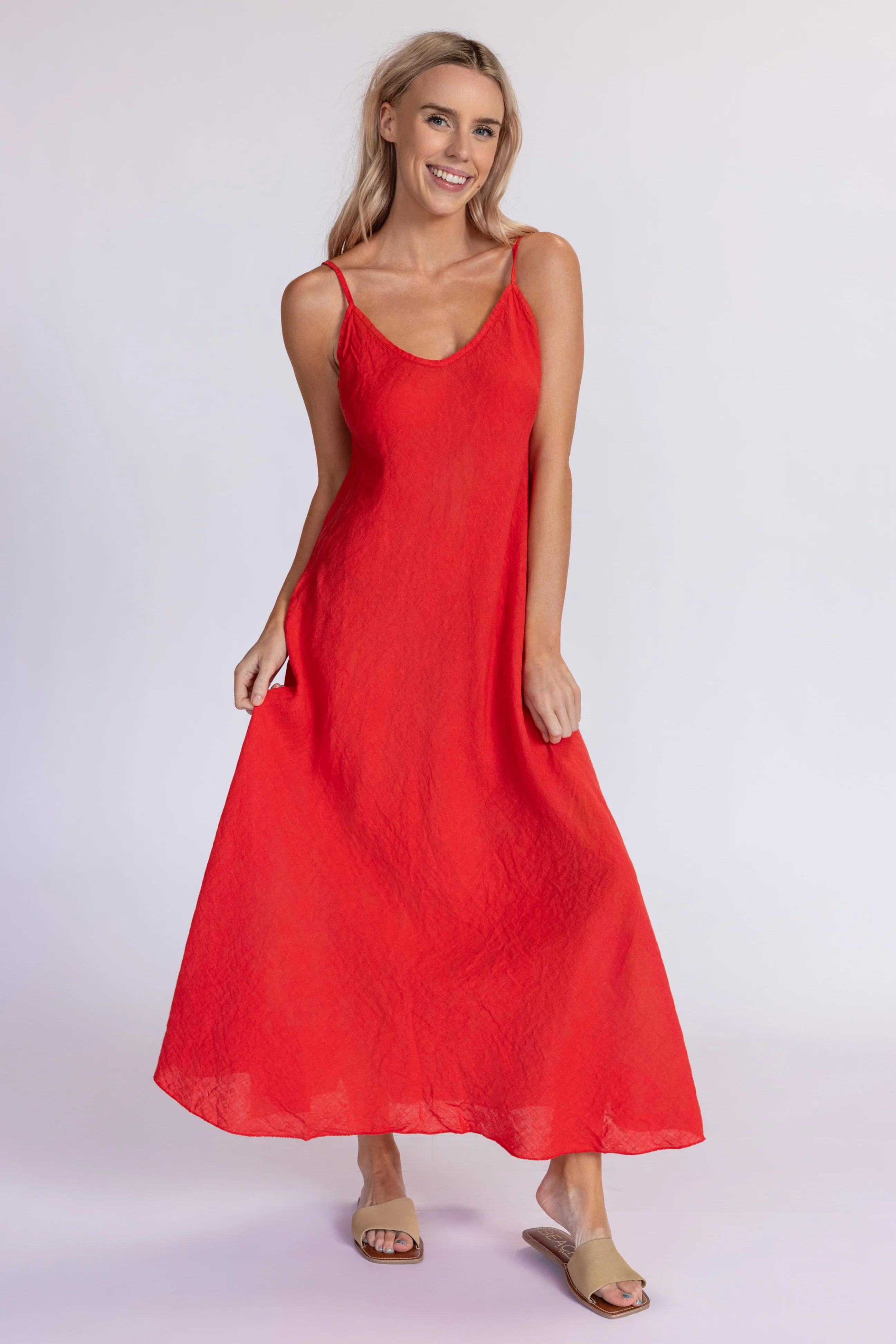 Linen Slip Dress - Image 11