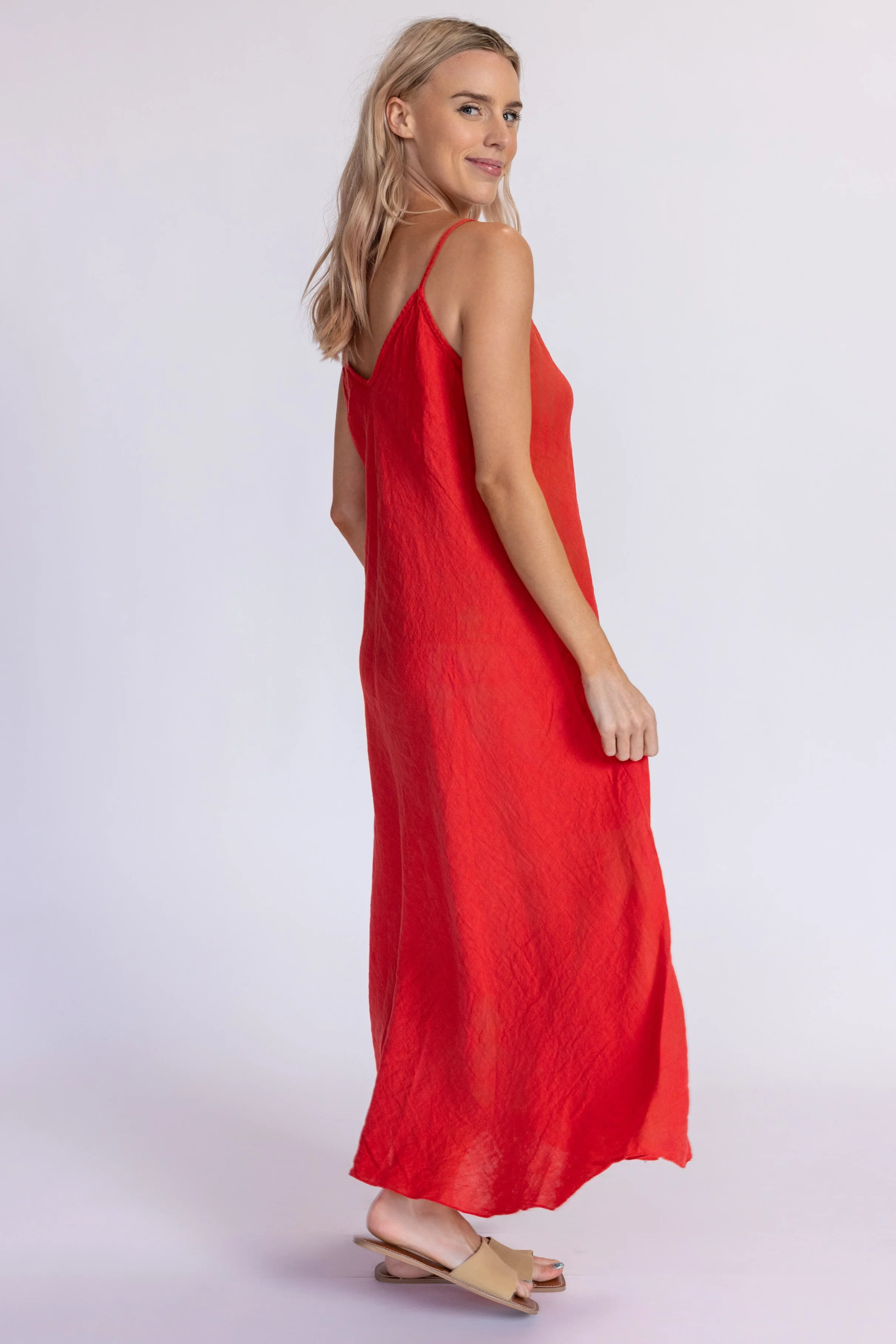 Linen Slip Dress - Image 12