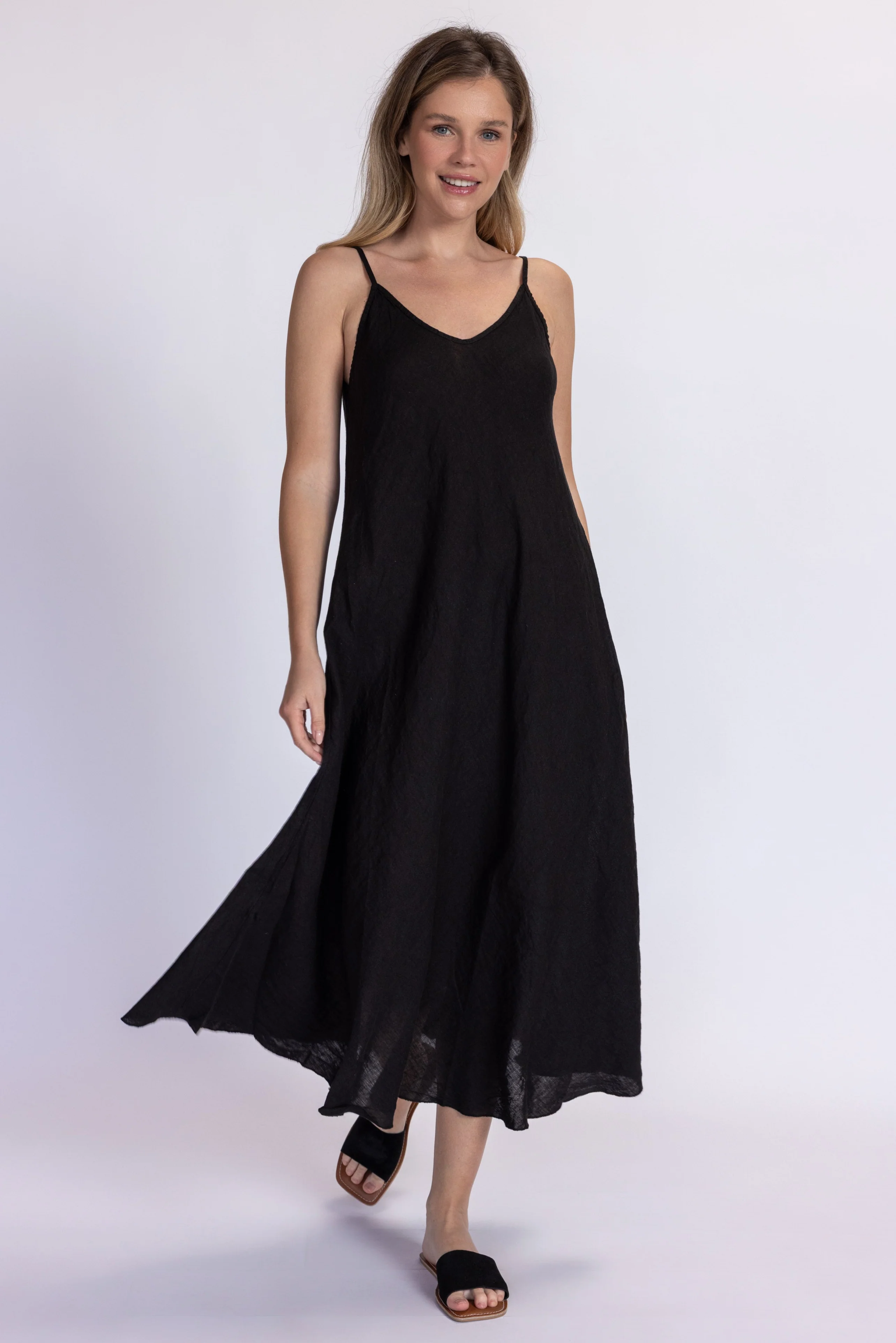 Linen Slip Dress - Image 16