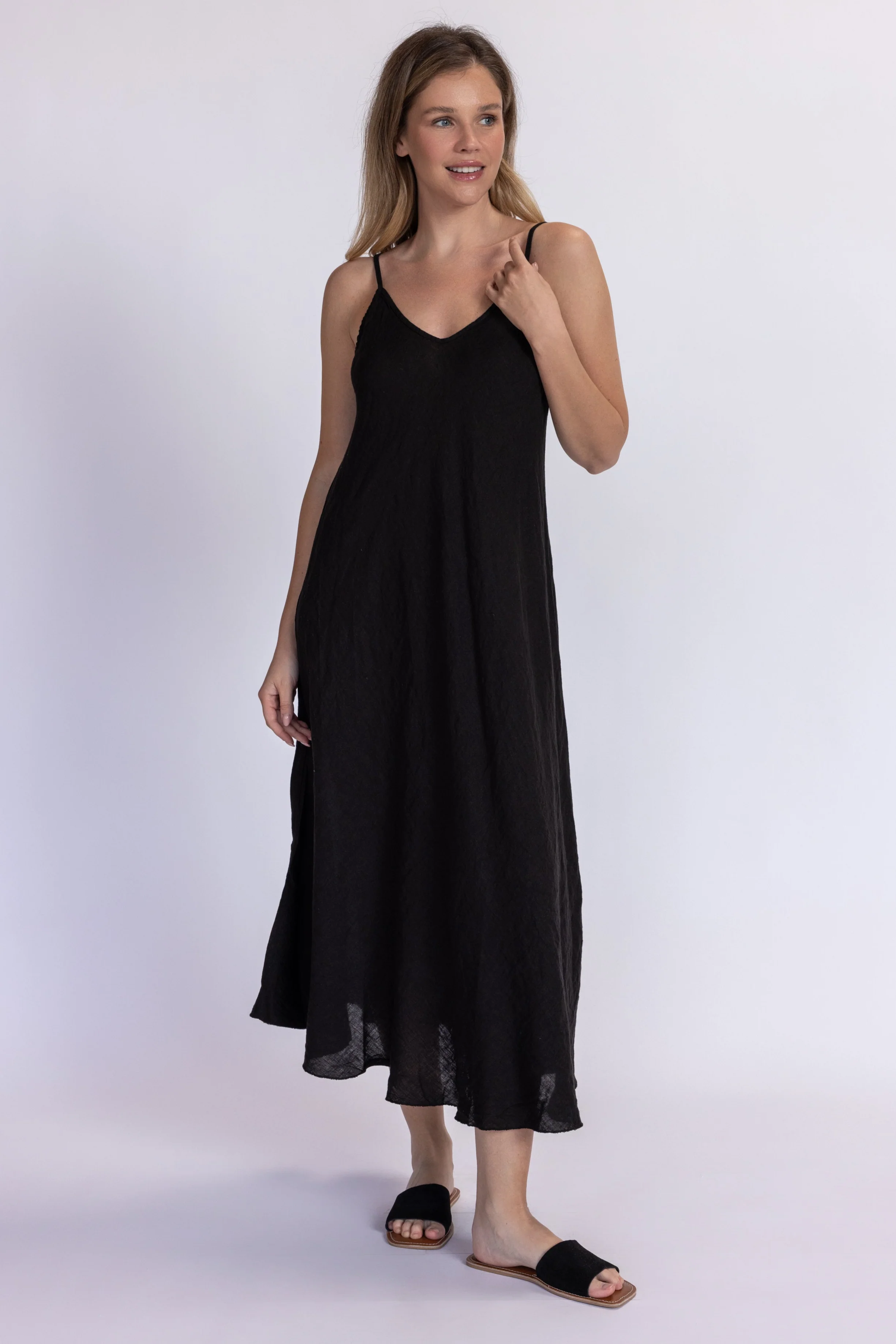 Linen Slip Dress - Image 17