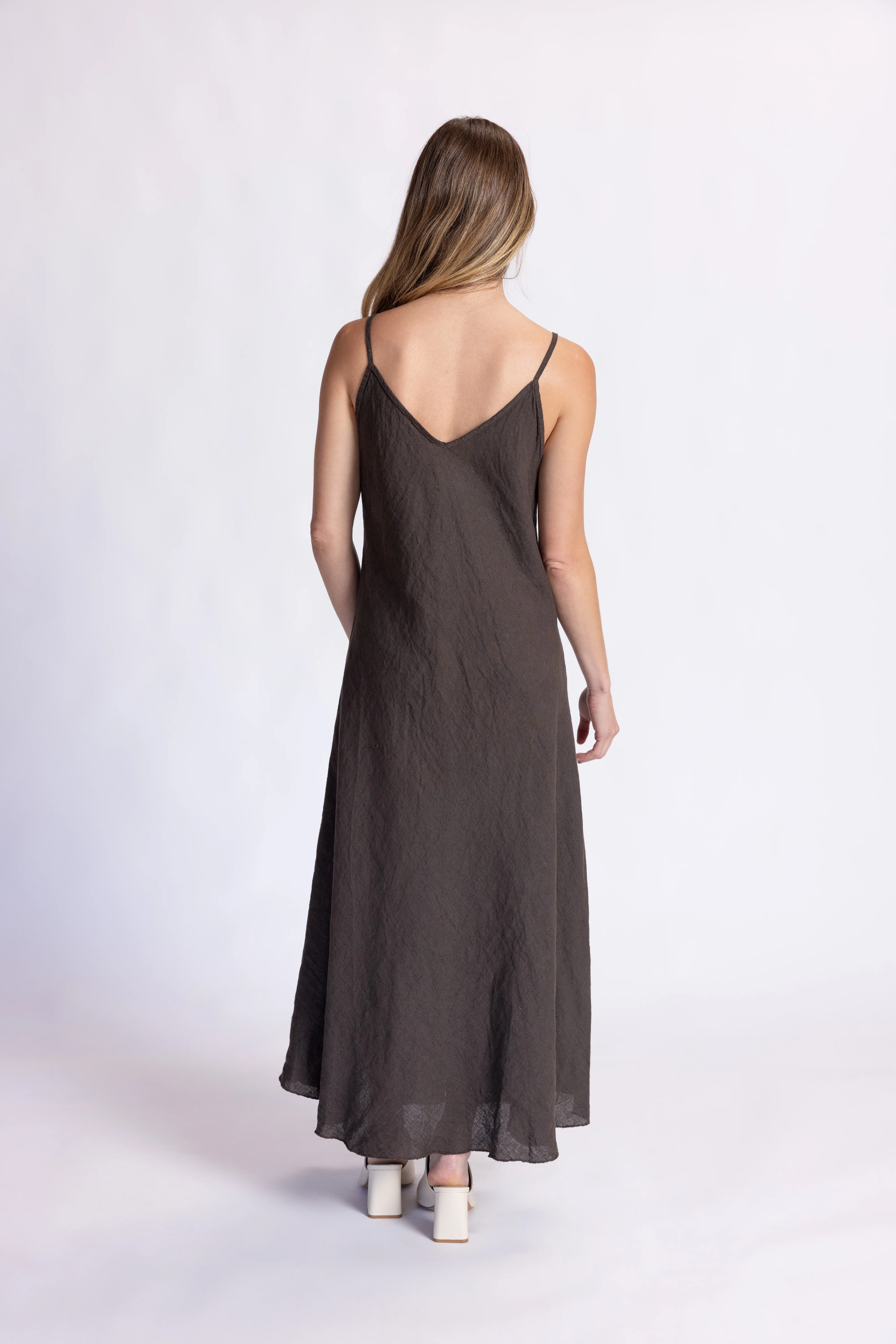 Linen Slip Dress - Image 3