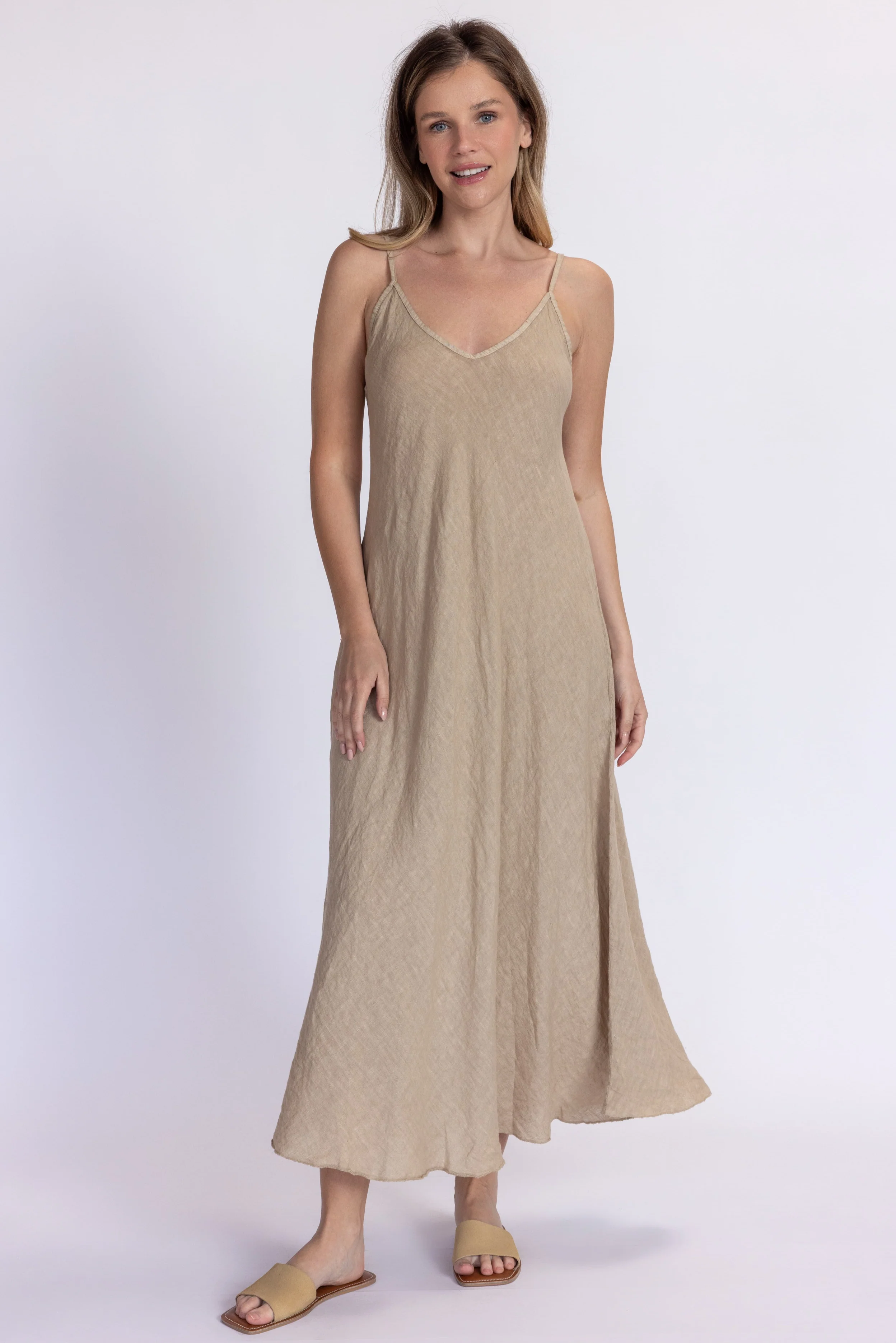 Linen Slip Dress - Image 4