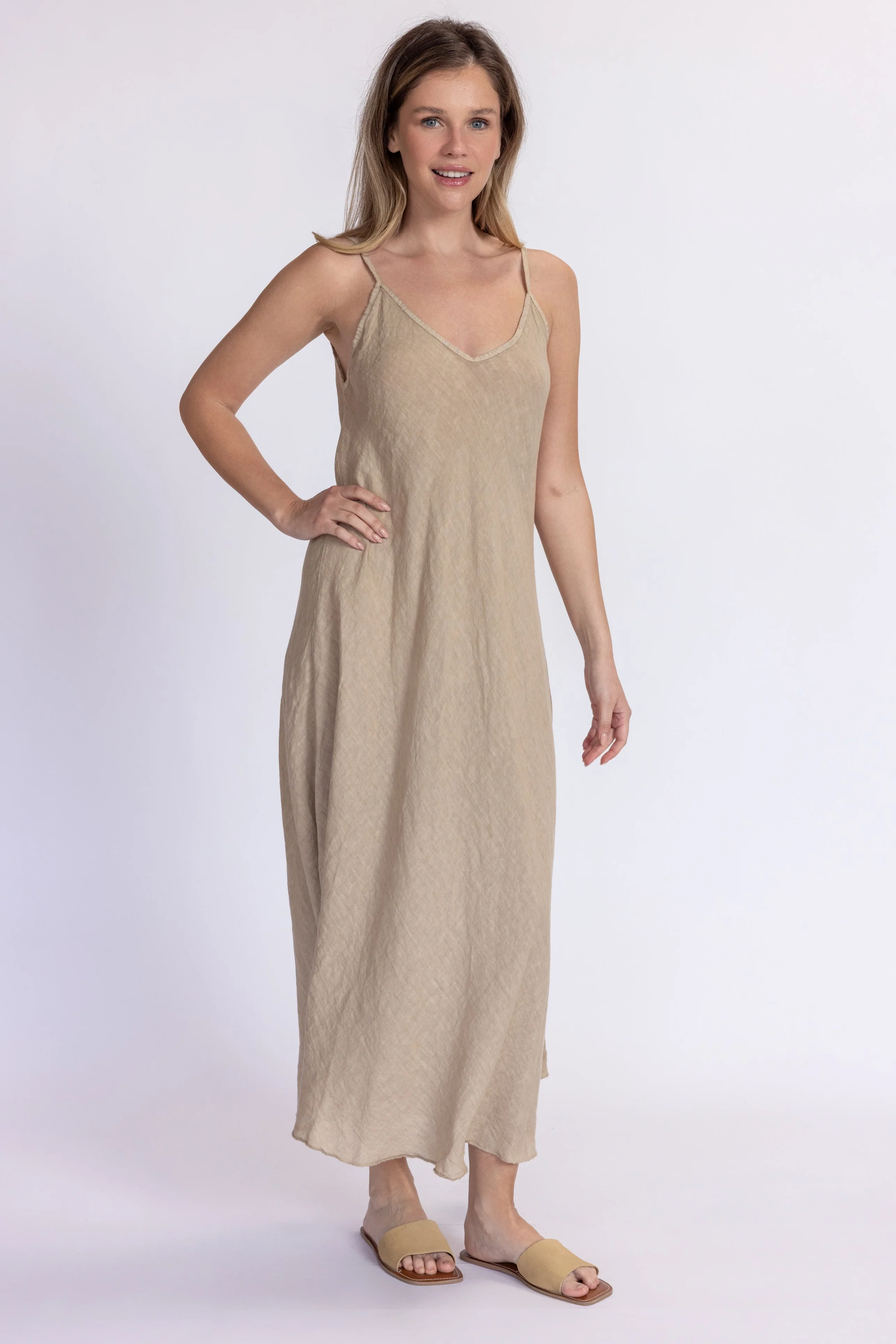 Linen Slip Dress - Image 6