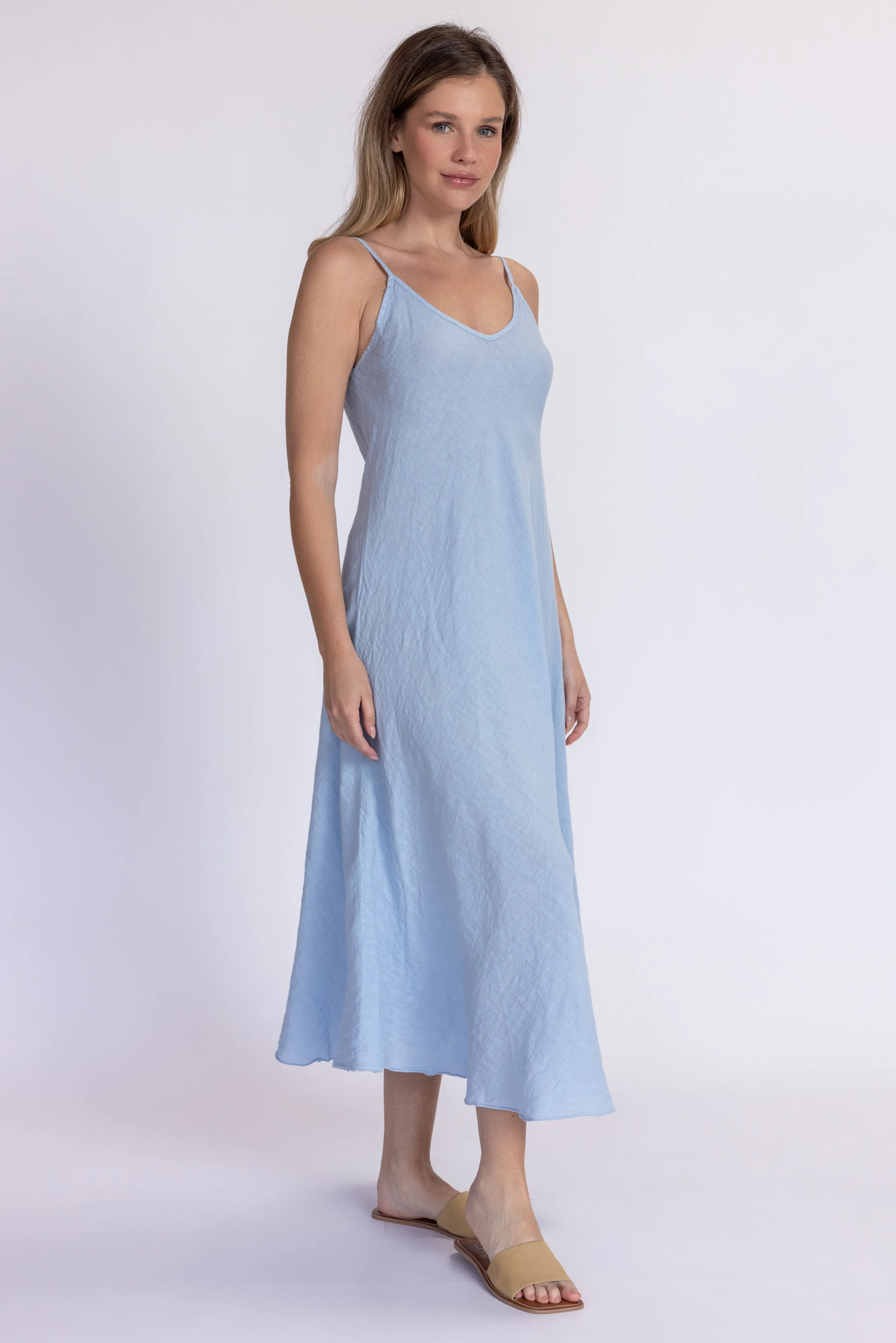 Linen Slip Dress - Image 7