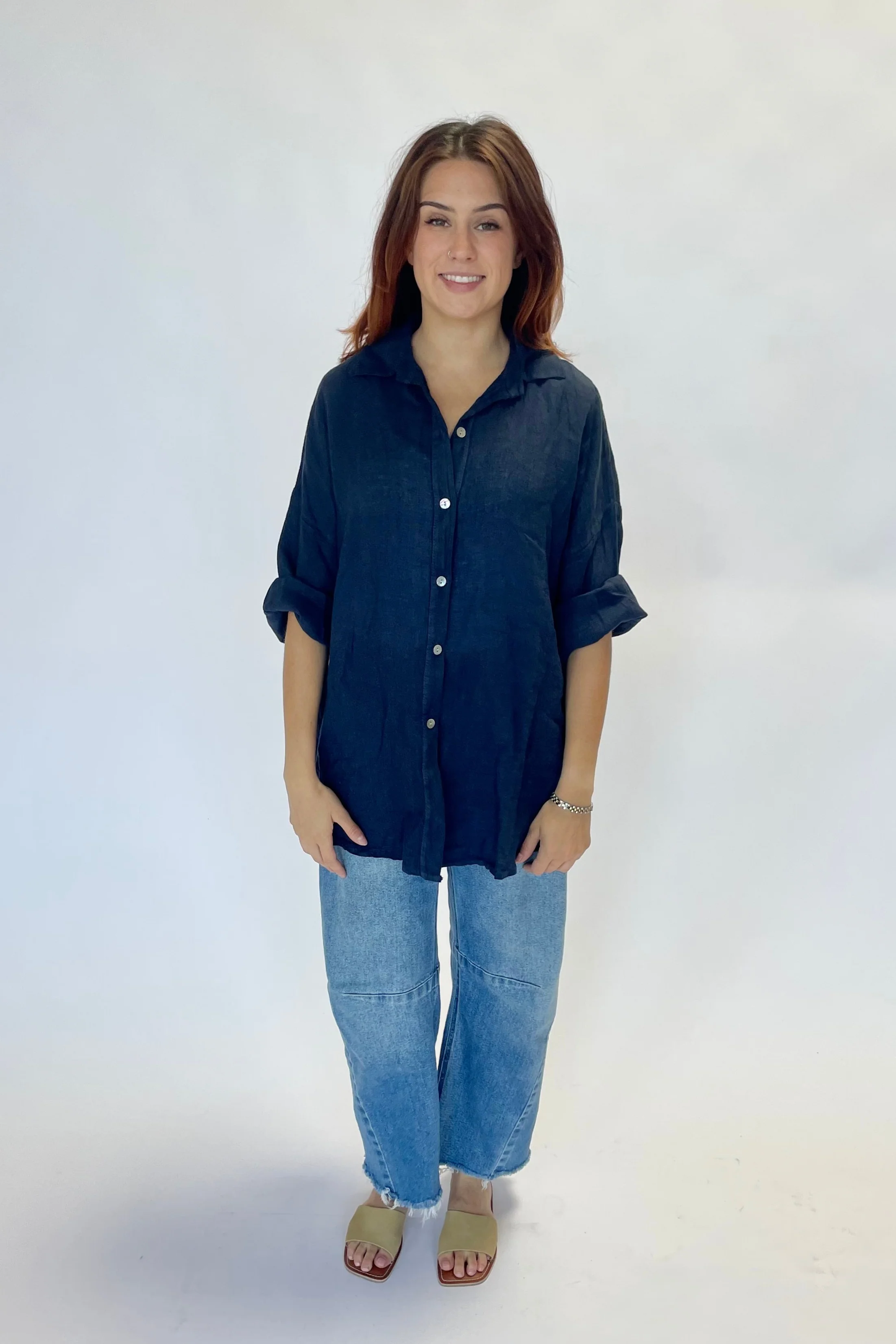 Easy Breezy Linen Button Down - Image 11