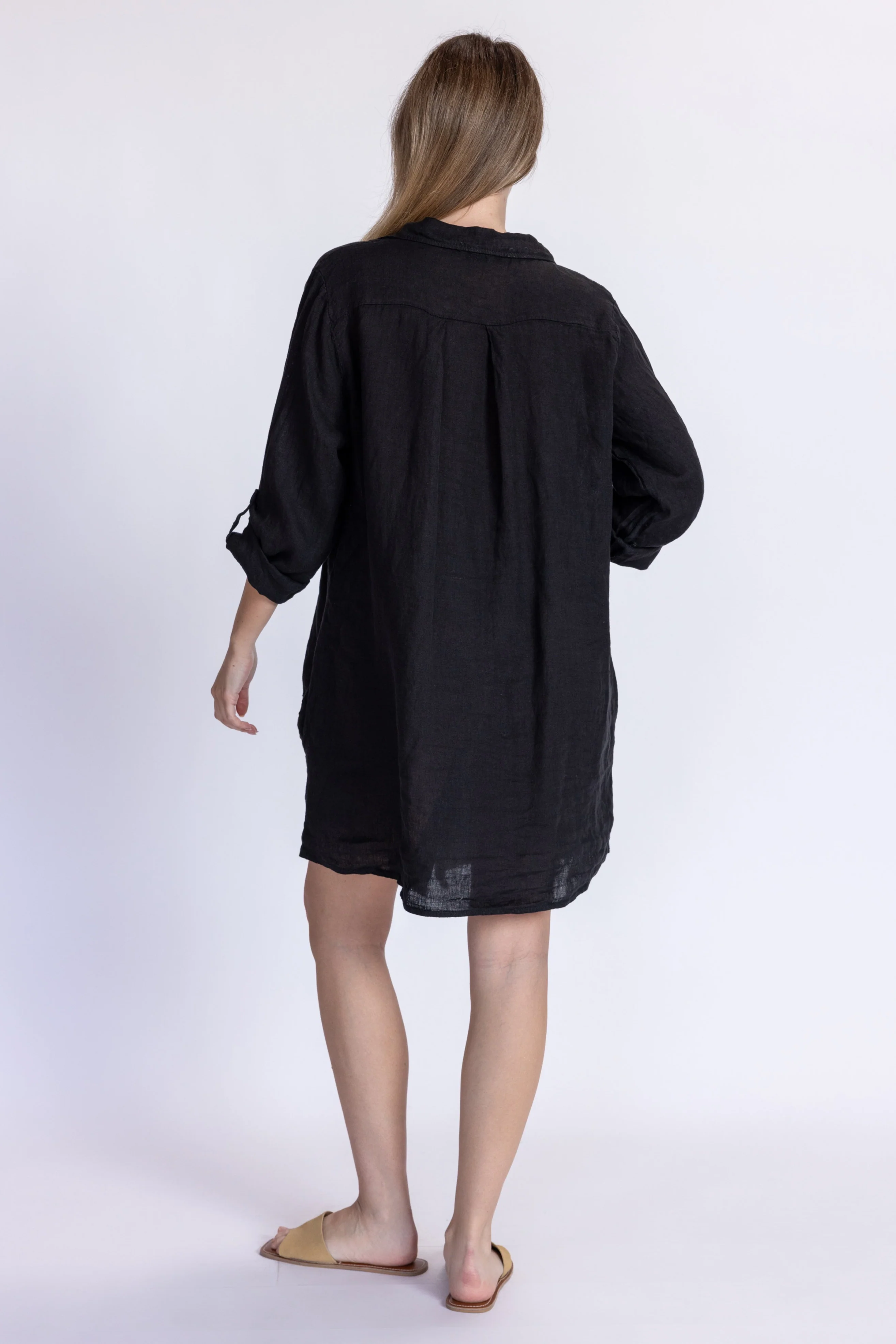 Linen Tunic Dress - Image 5
