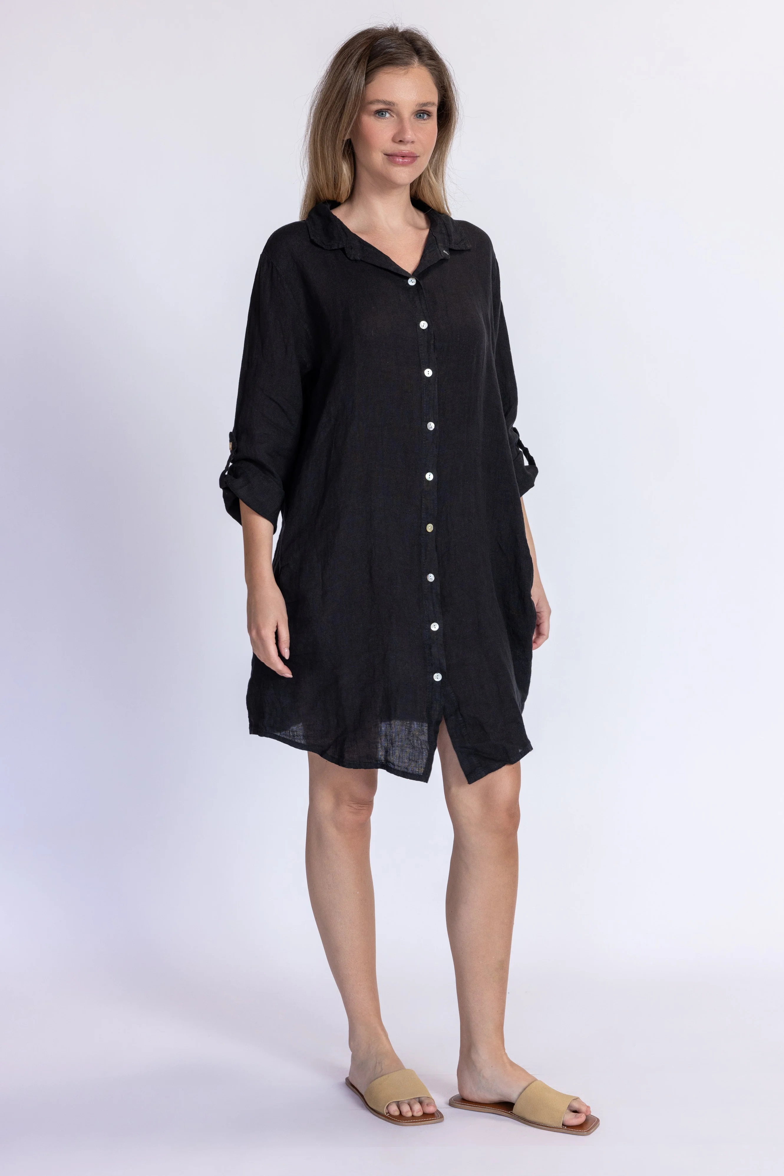 Linen Tunic Dress - Image 6