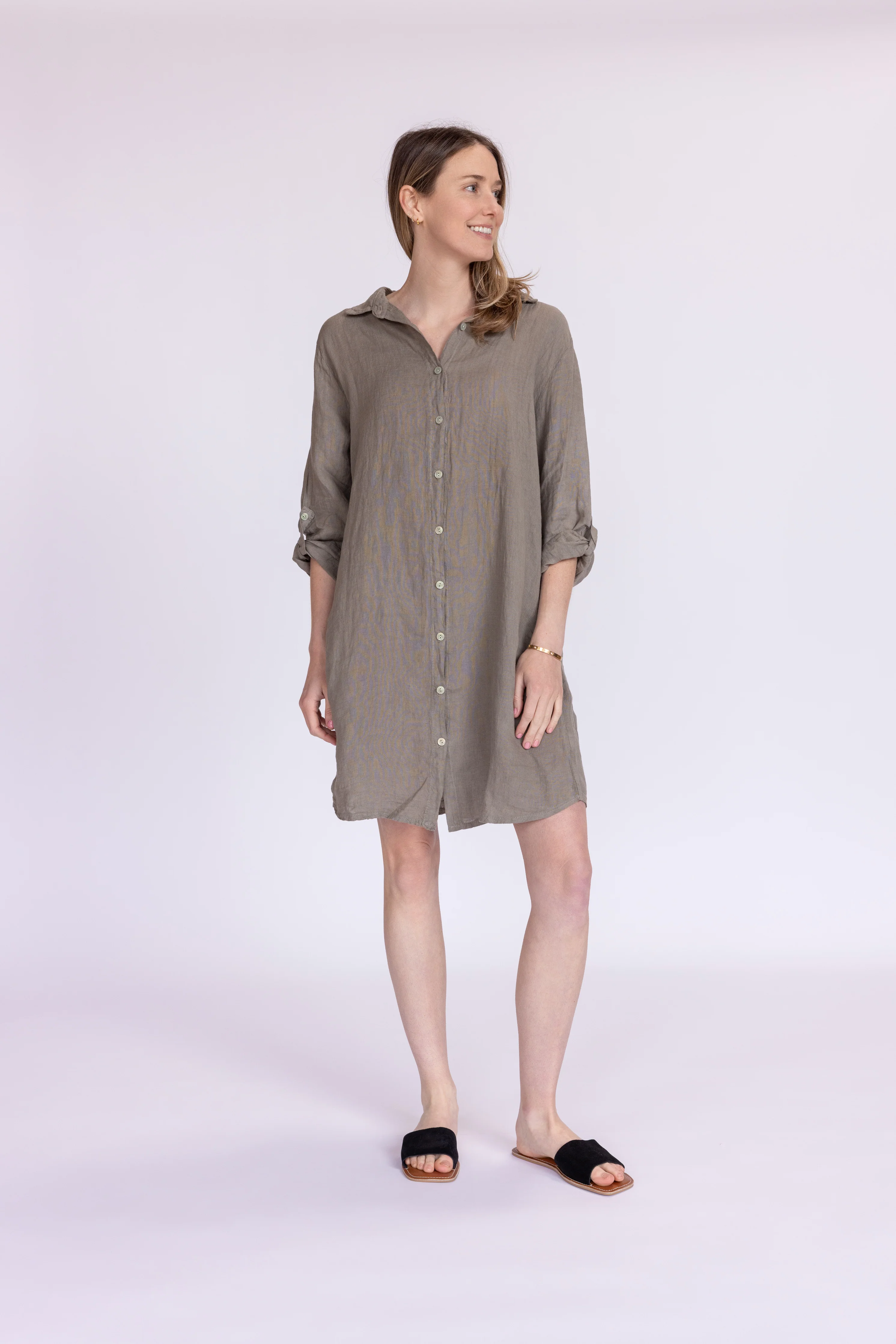 Linen Tunic Dress - Image 8