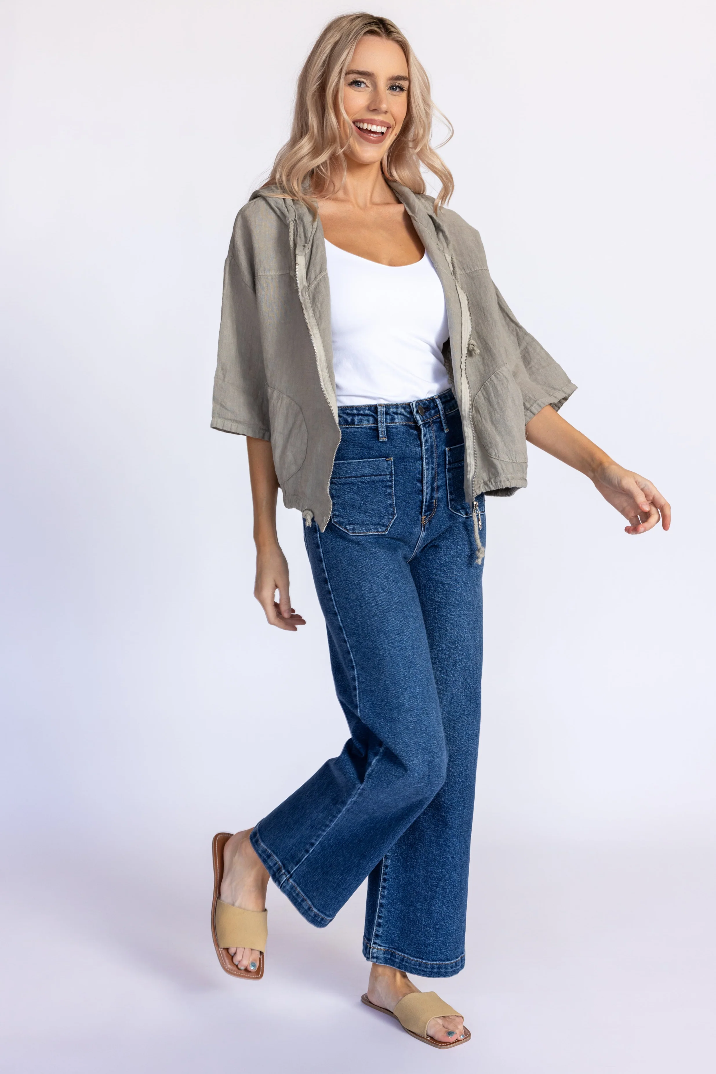 Linen Zip-Up - Image 13