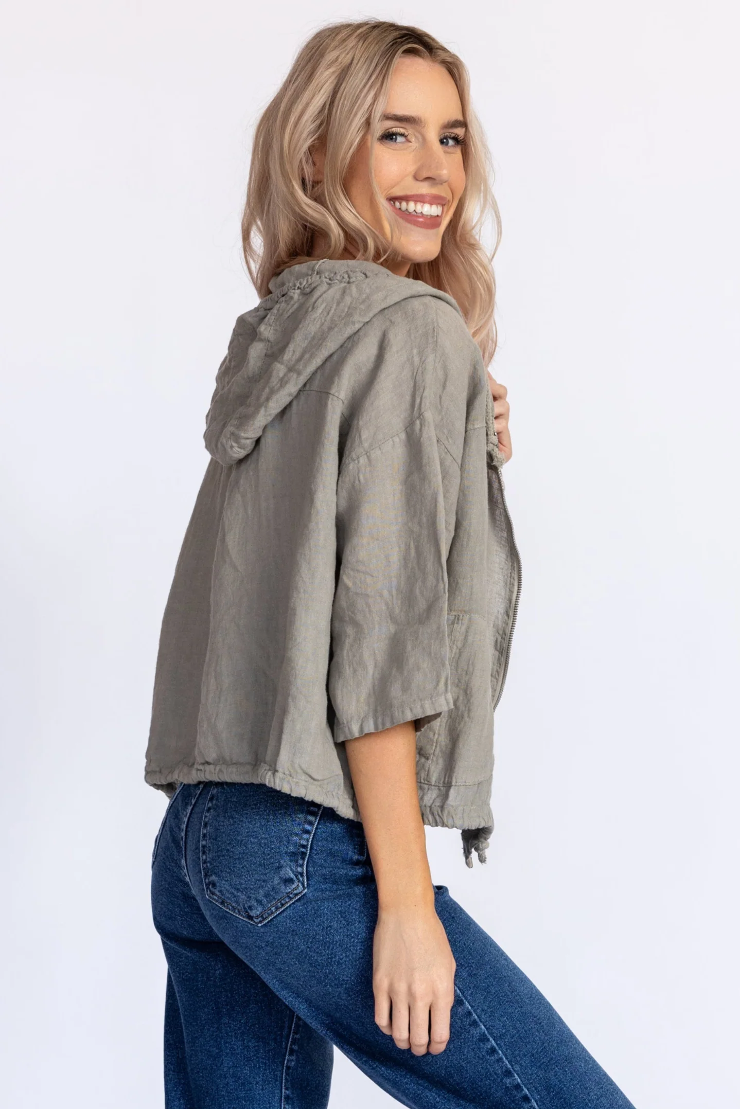 Linen Zip-Up - Image 14