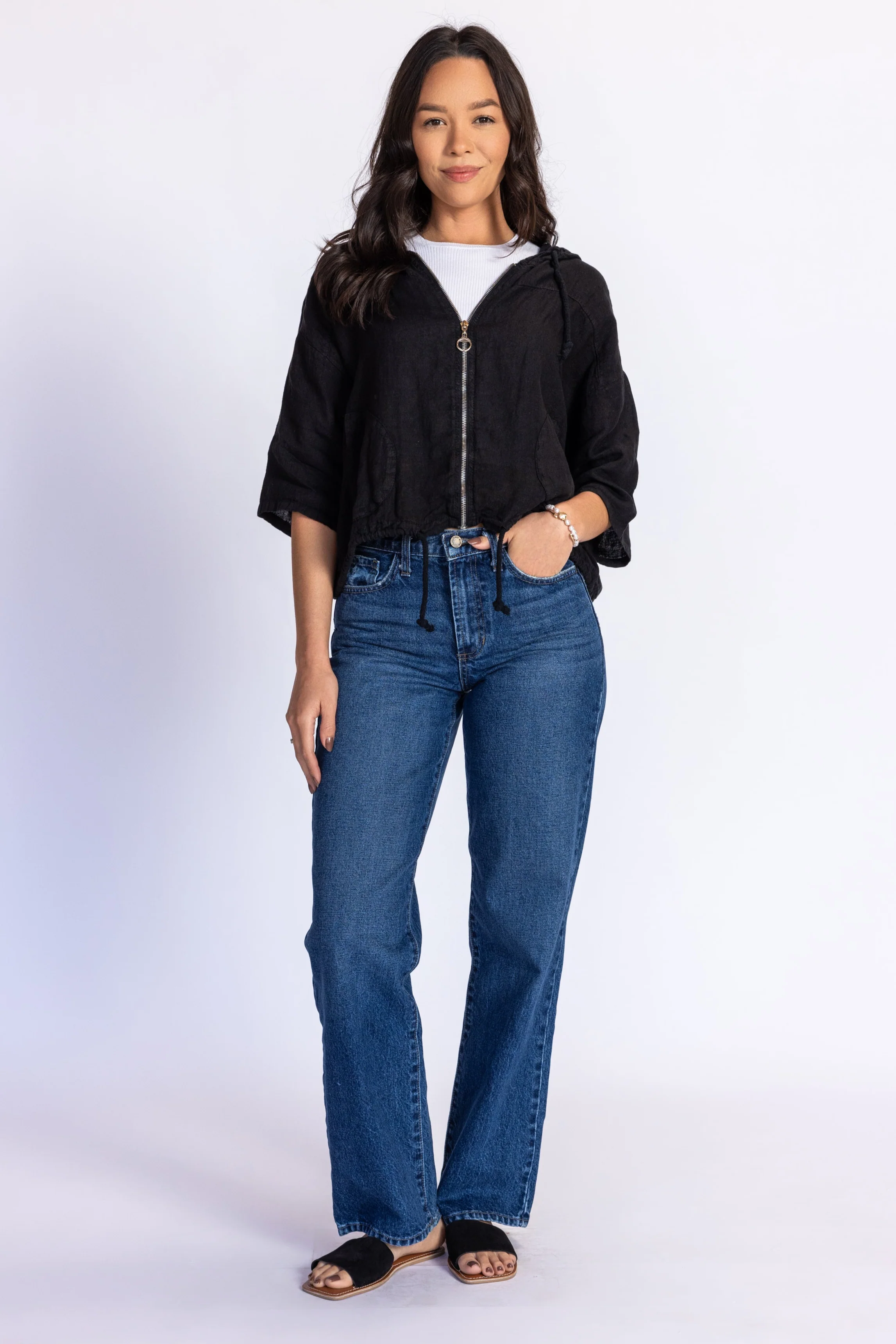 Linen Zip-Up - Image 7