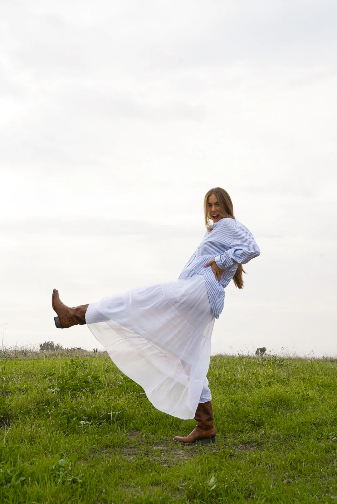 Talia Silk Skirt - Image 10