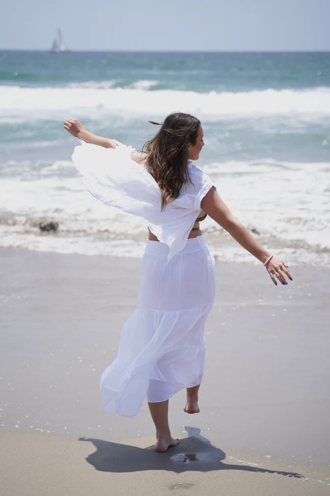 Talia Silk Skirt - Image 11