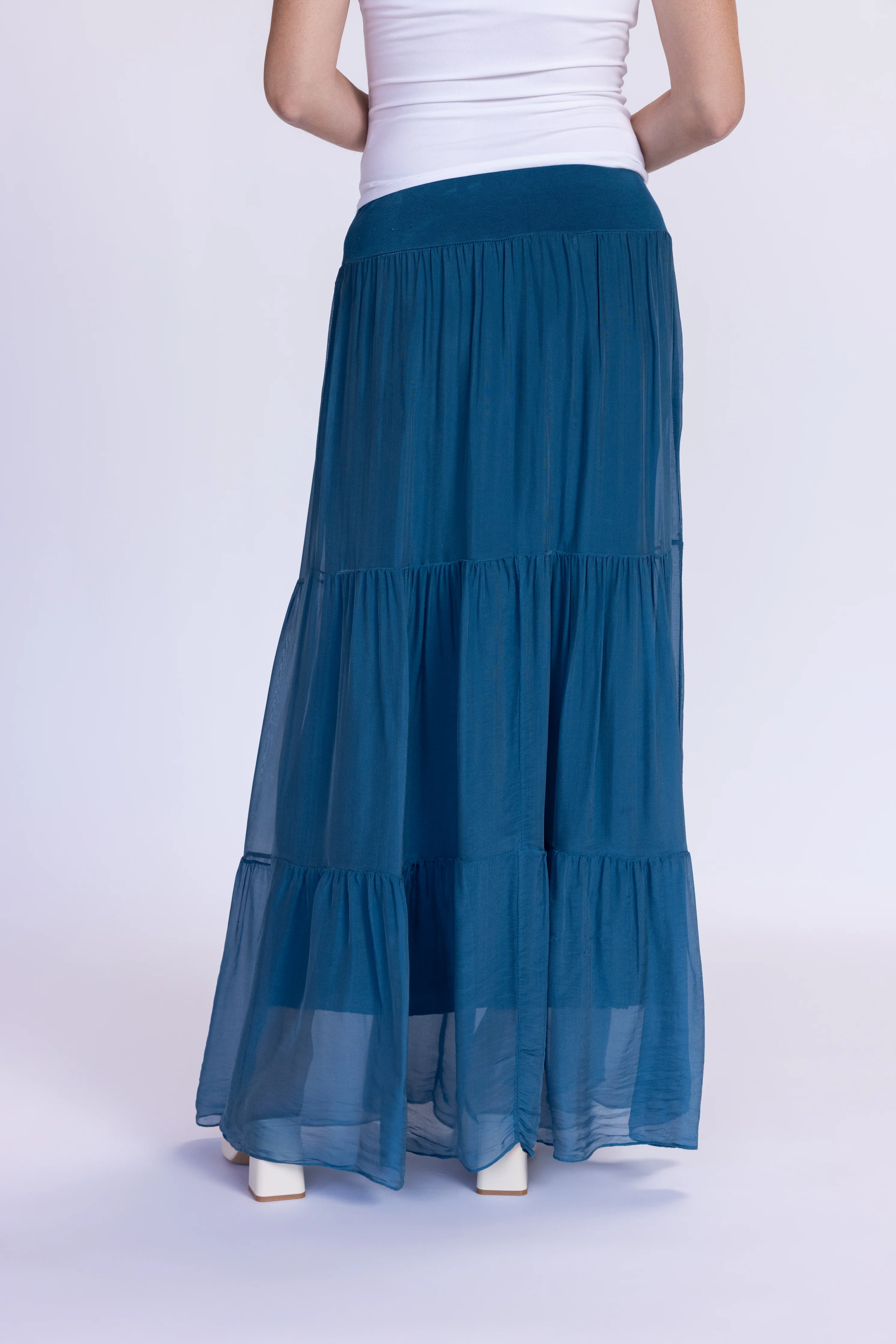 Talia Silk Skirt - Image 3