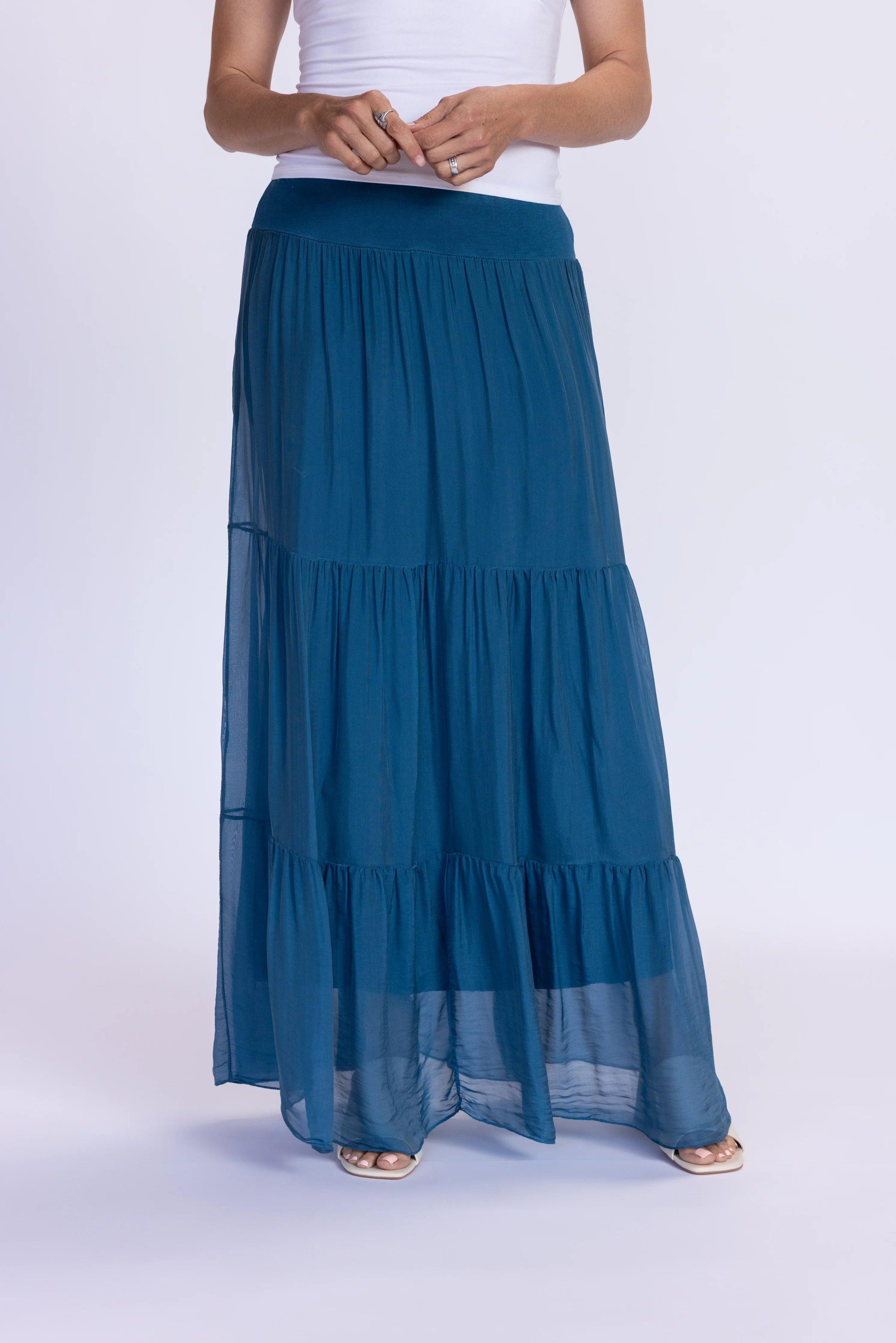 Talia Silk Skirt - Image 4