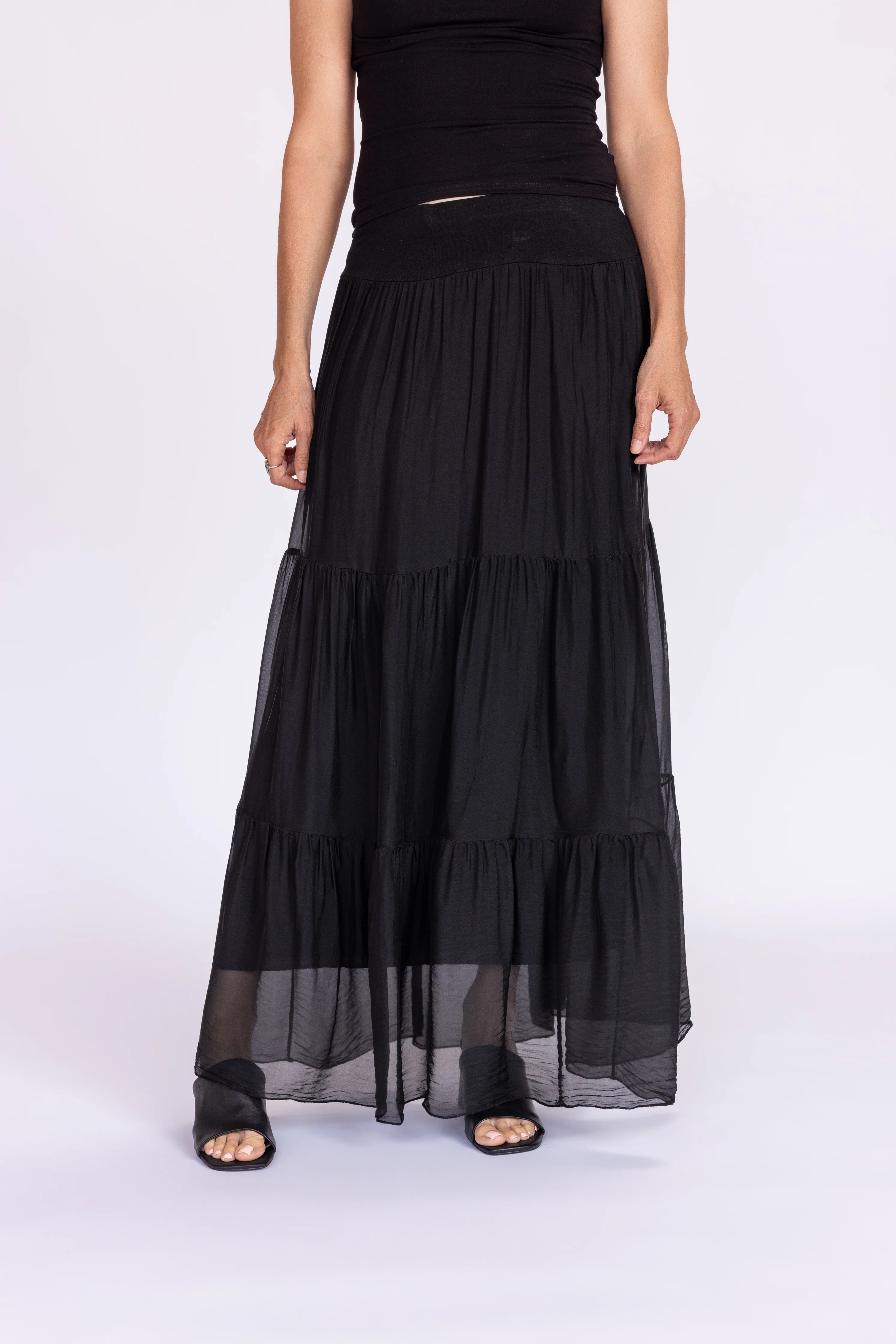 Talia Silk Skirt - Image 5