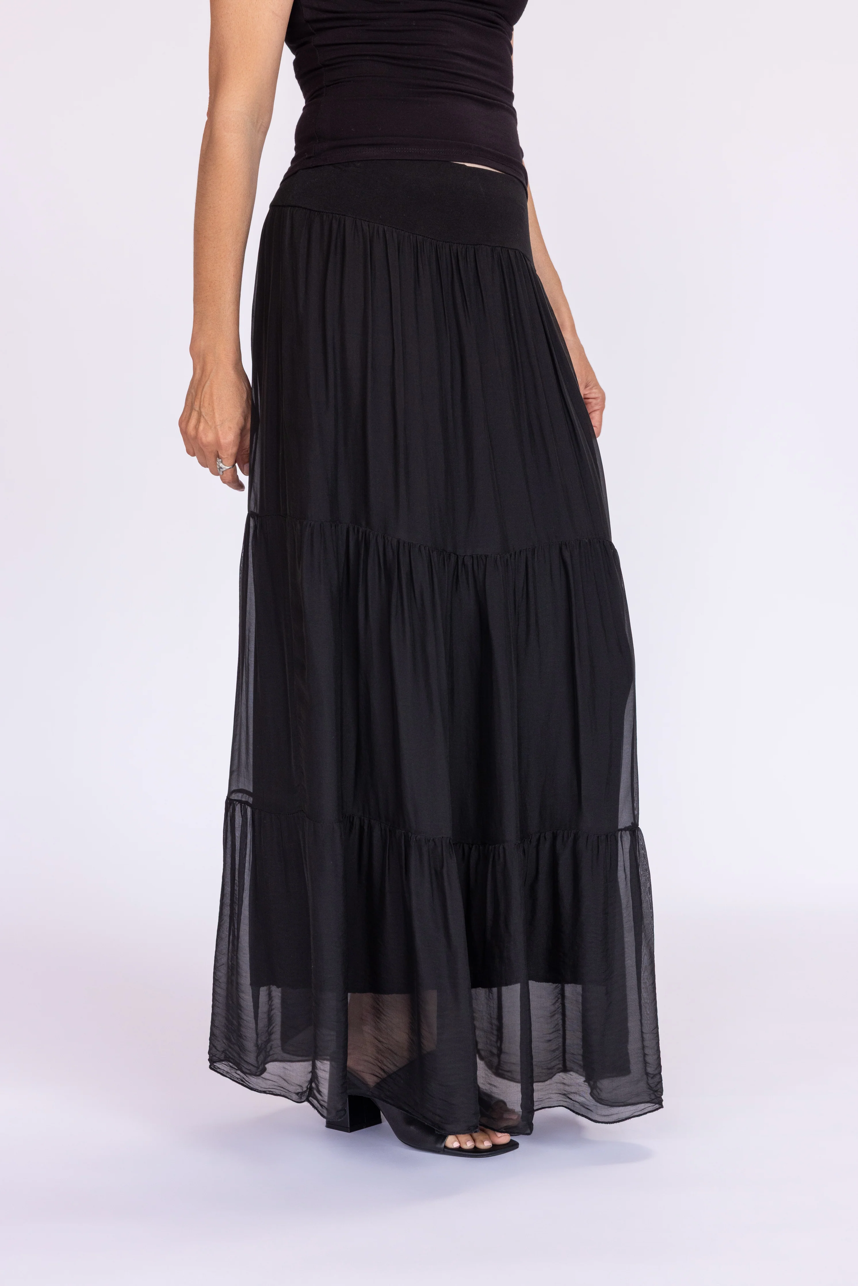 Talia Silk Skirt - Image 6