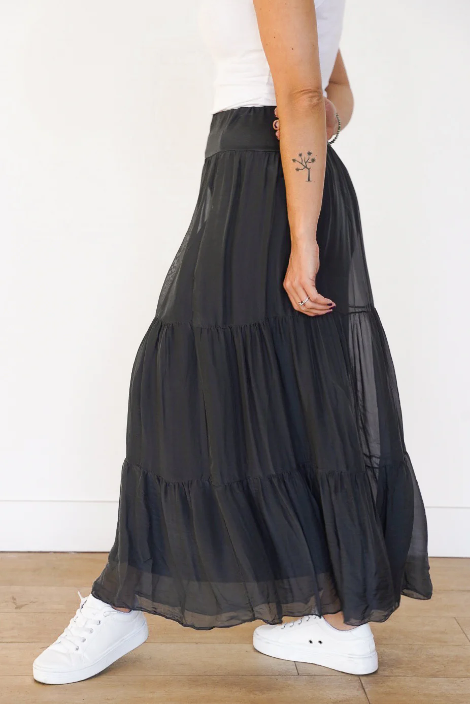 Talia Silk Skirt - Image 8