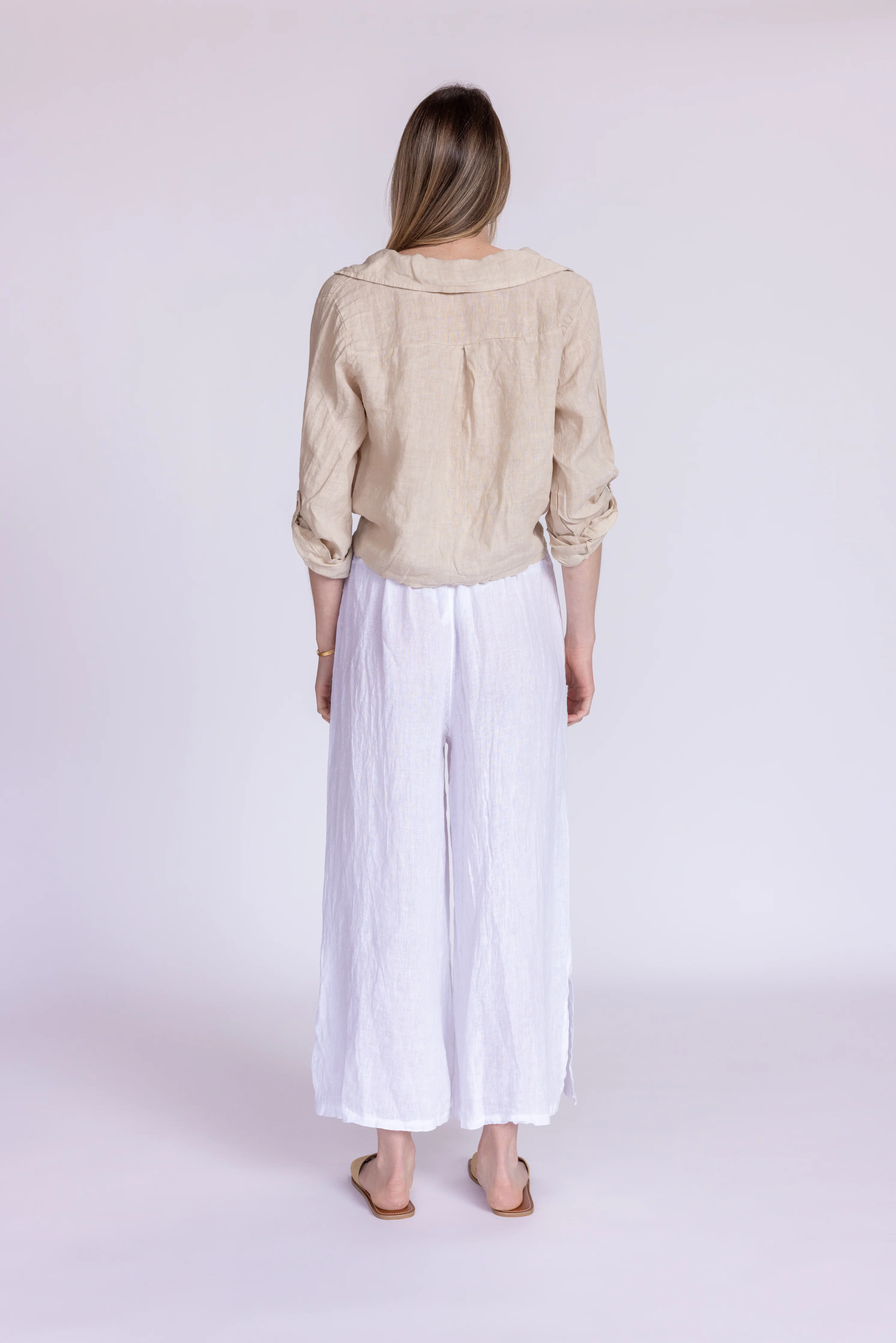 Florence Linen Tie Top - Image 11