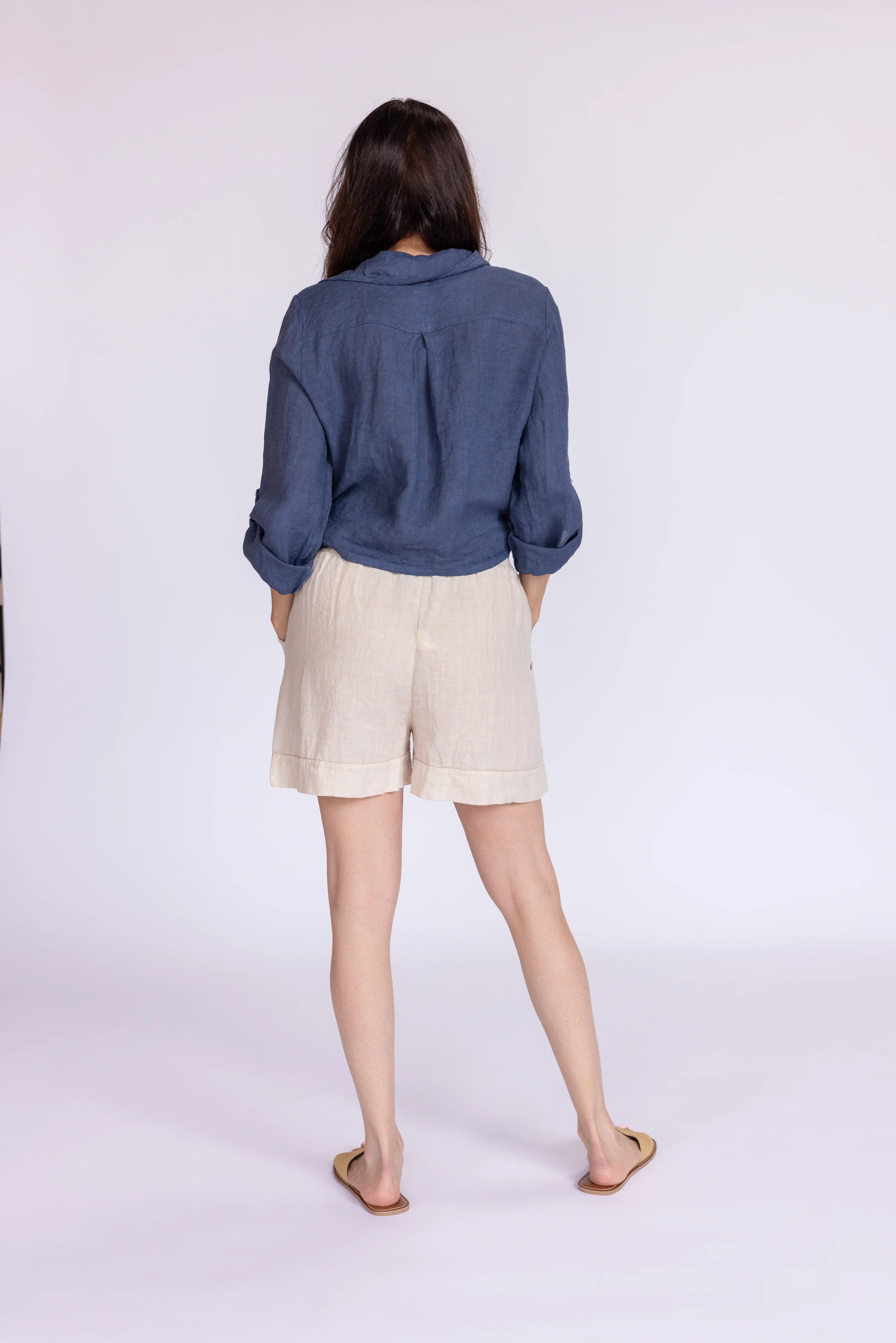 Florence Linen Tie Top - Image 17