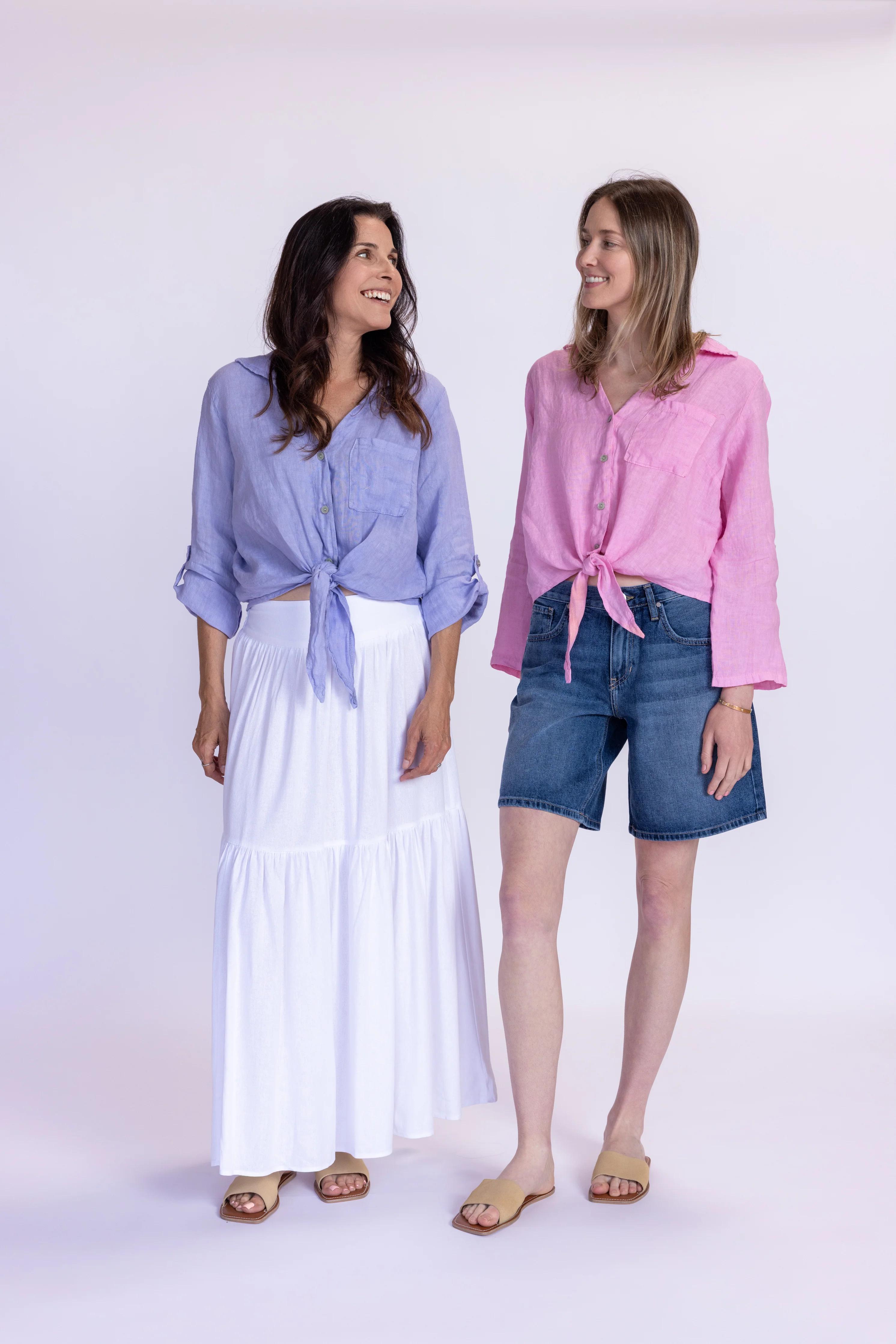 Florence Linen Tie Top - Image 27