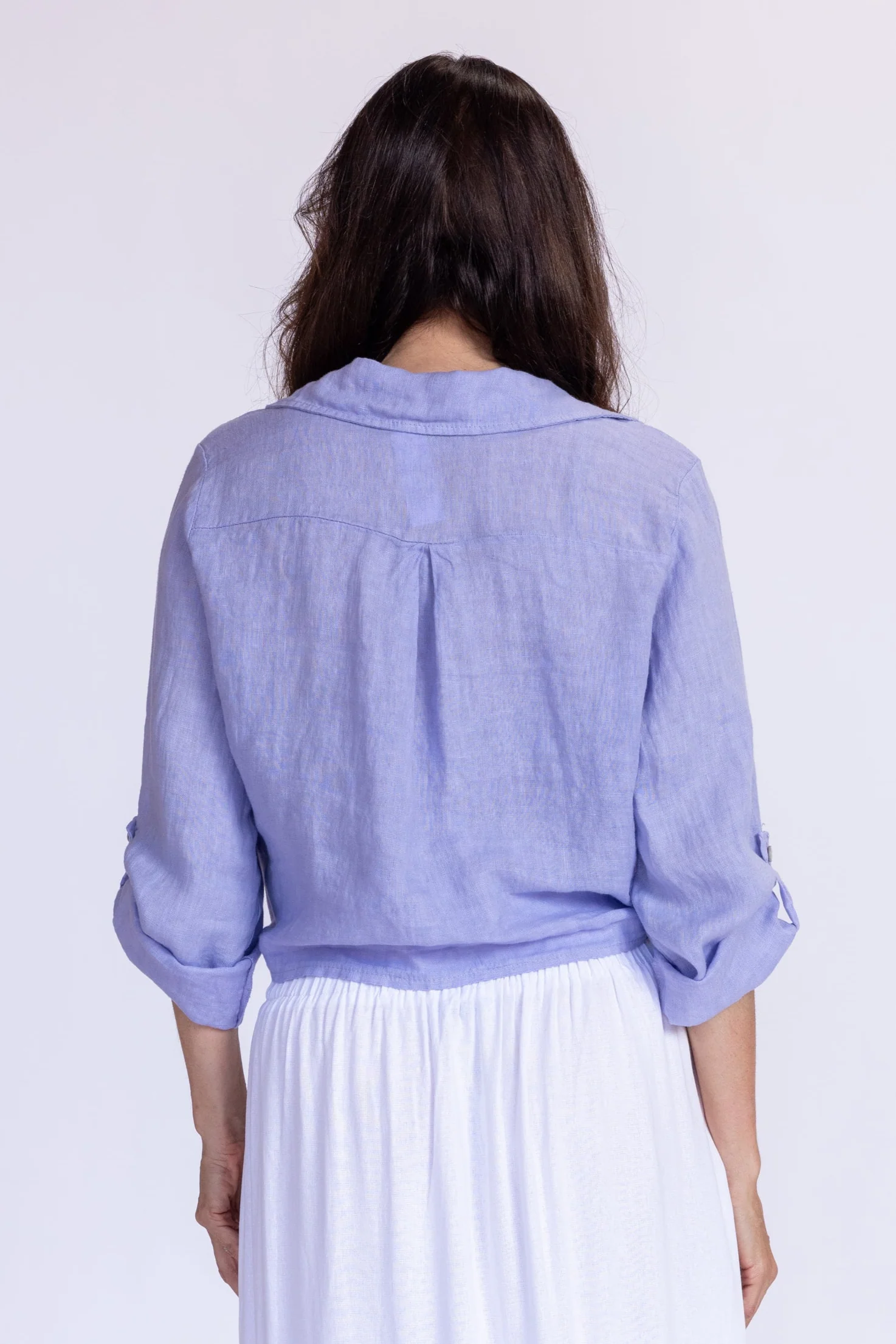 Florence Linen Tie Top - Image 5