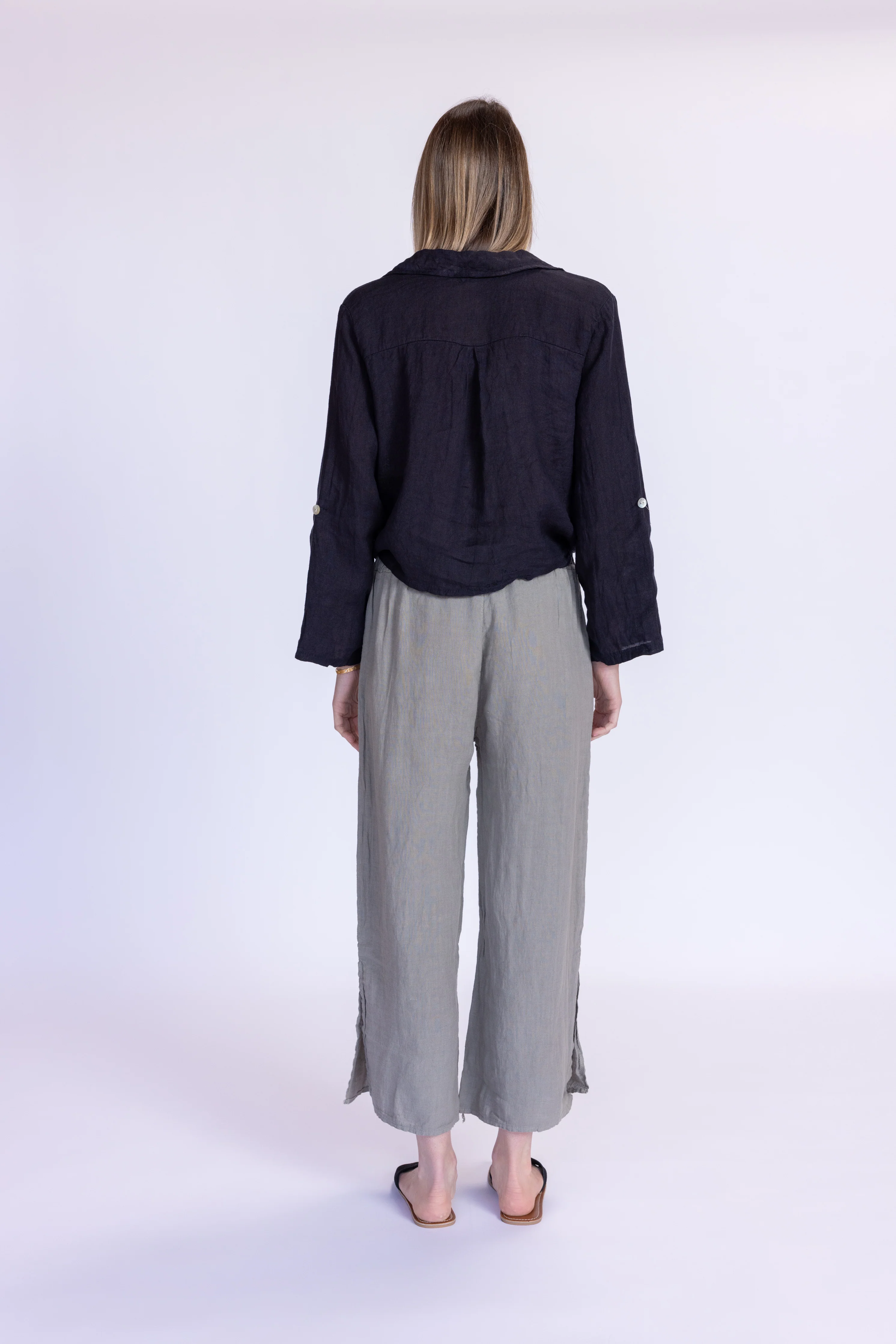 Florence Linen Tie Top - Image 8