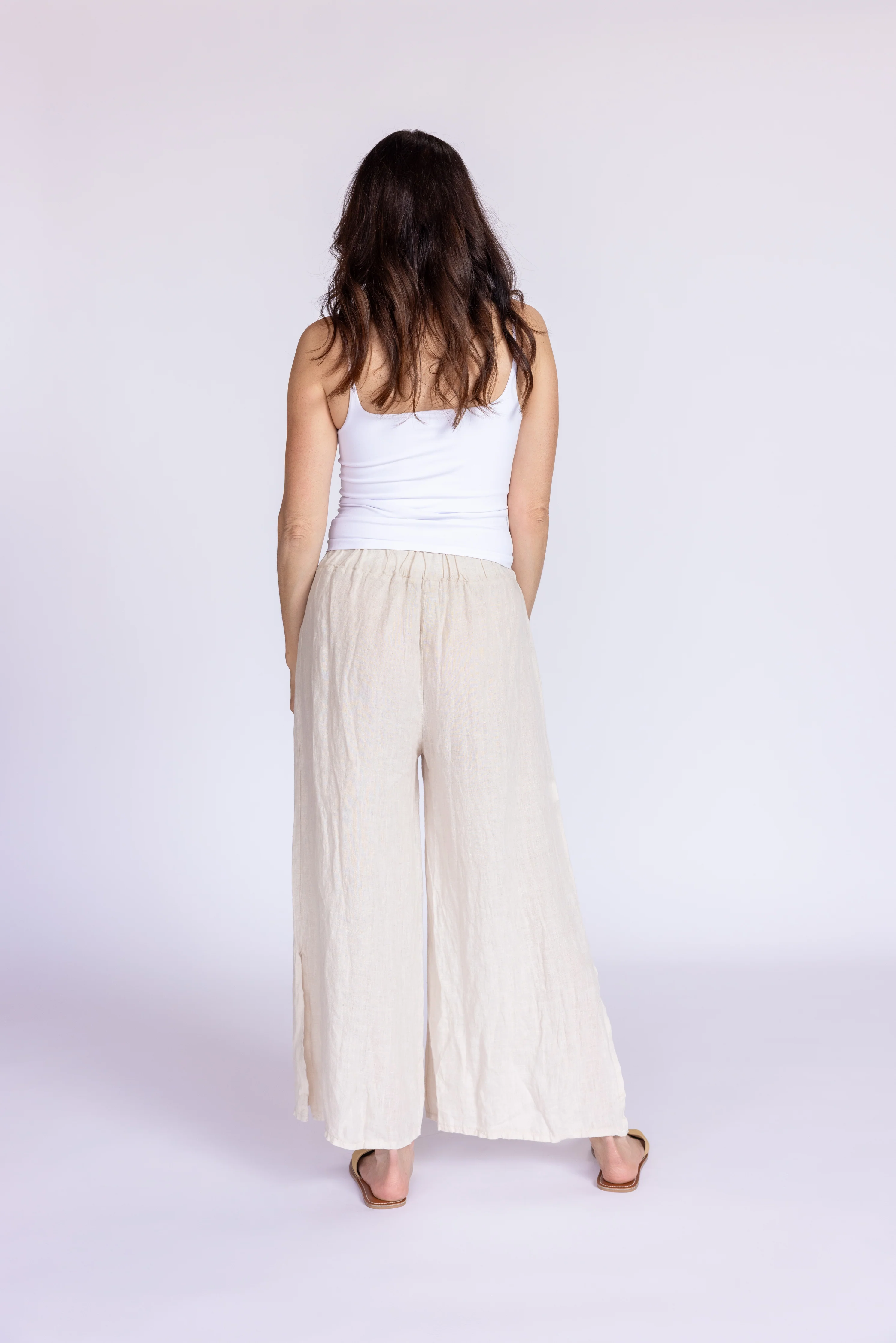 Wide Leg Linen Pants - Image 12
