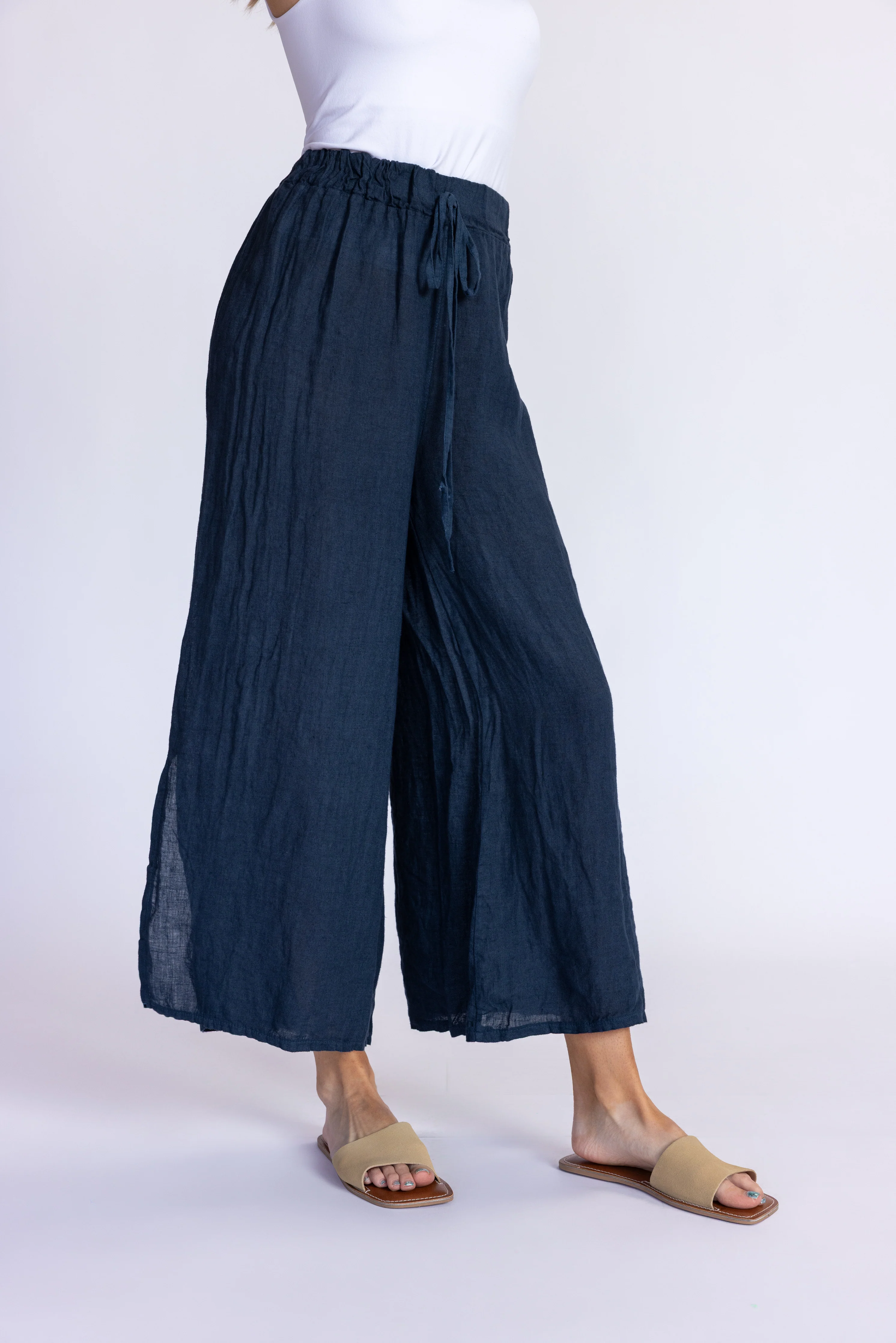 Wide Leg Linen Pants - Image 14