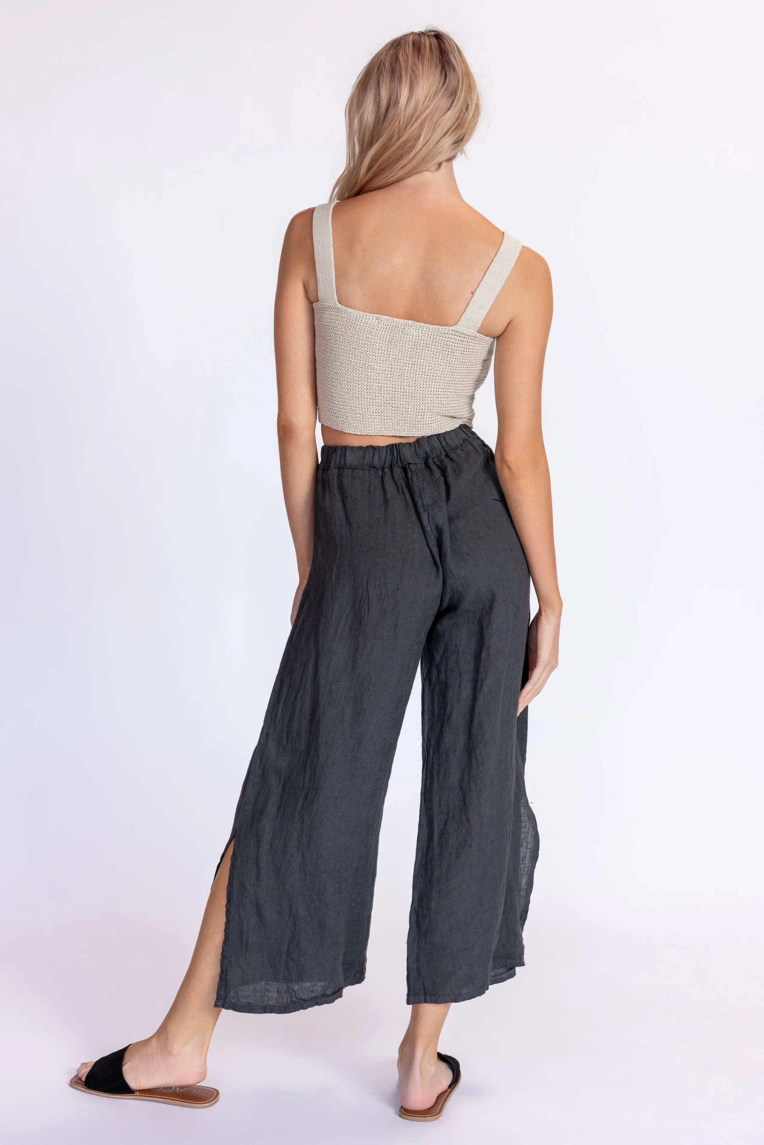 Wide Leg Linen Pants - Image 4