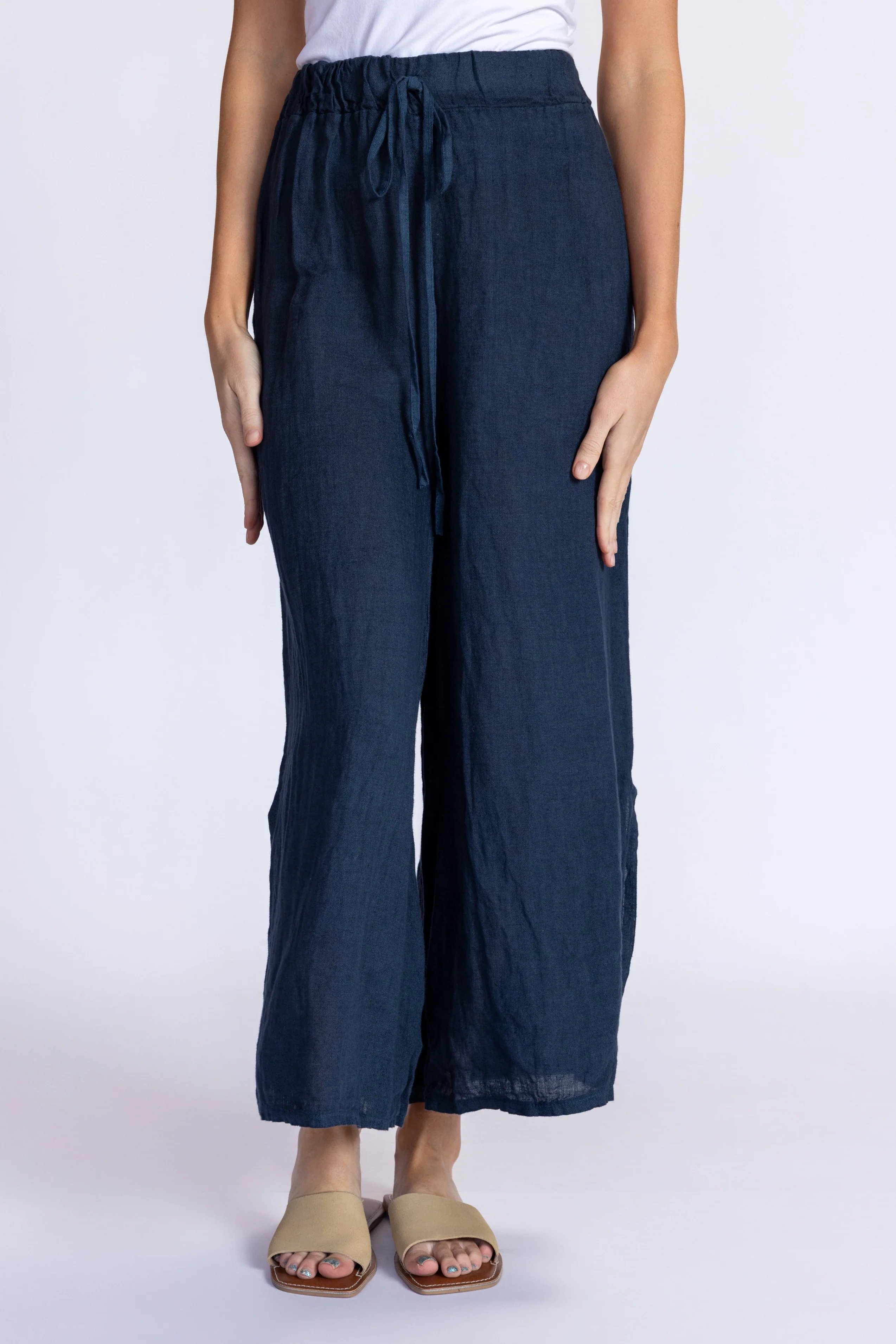 Wide Leg Linen Pants - Image 8