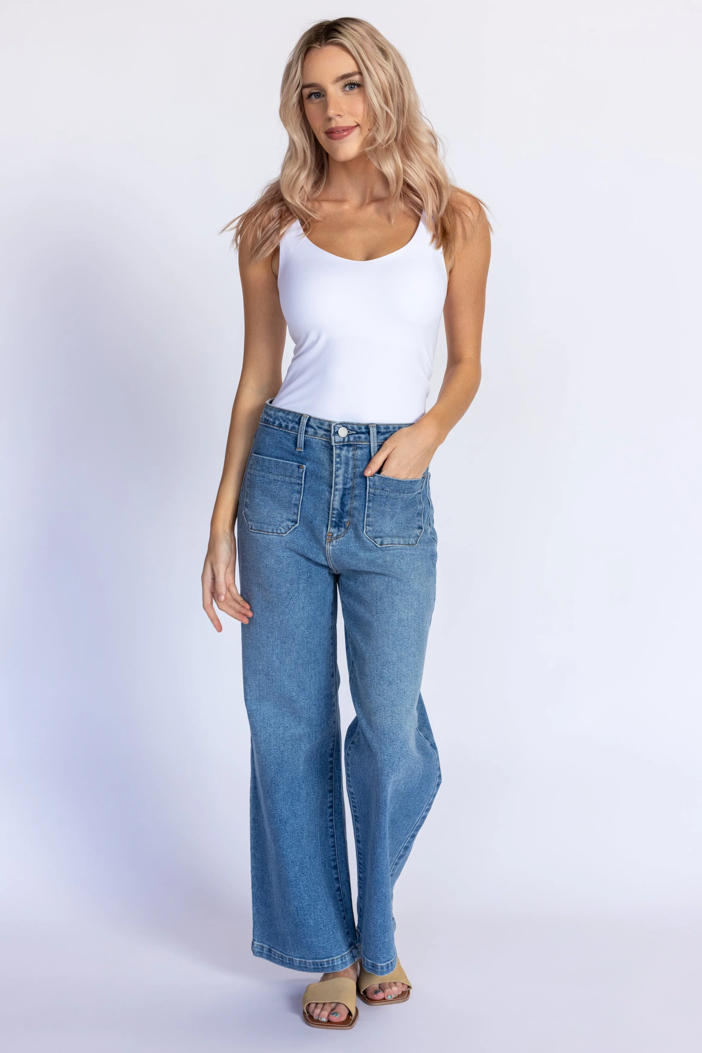 Patch Pocket Wide Leg - Image 5