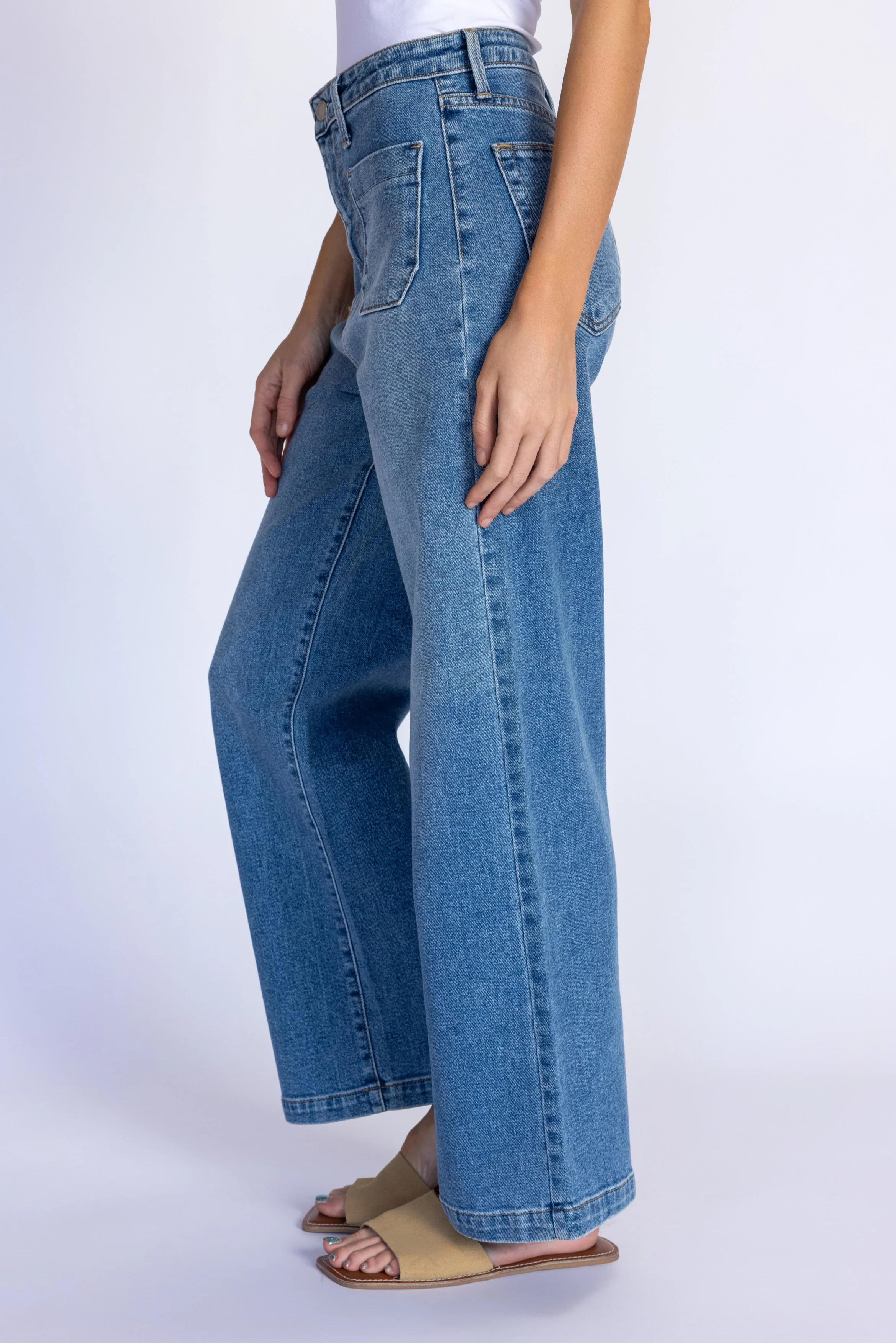 Patch Pocket Wide Leg - Image 7