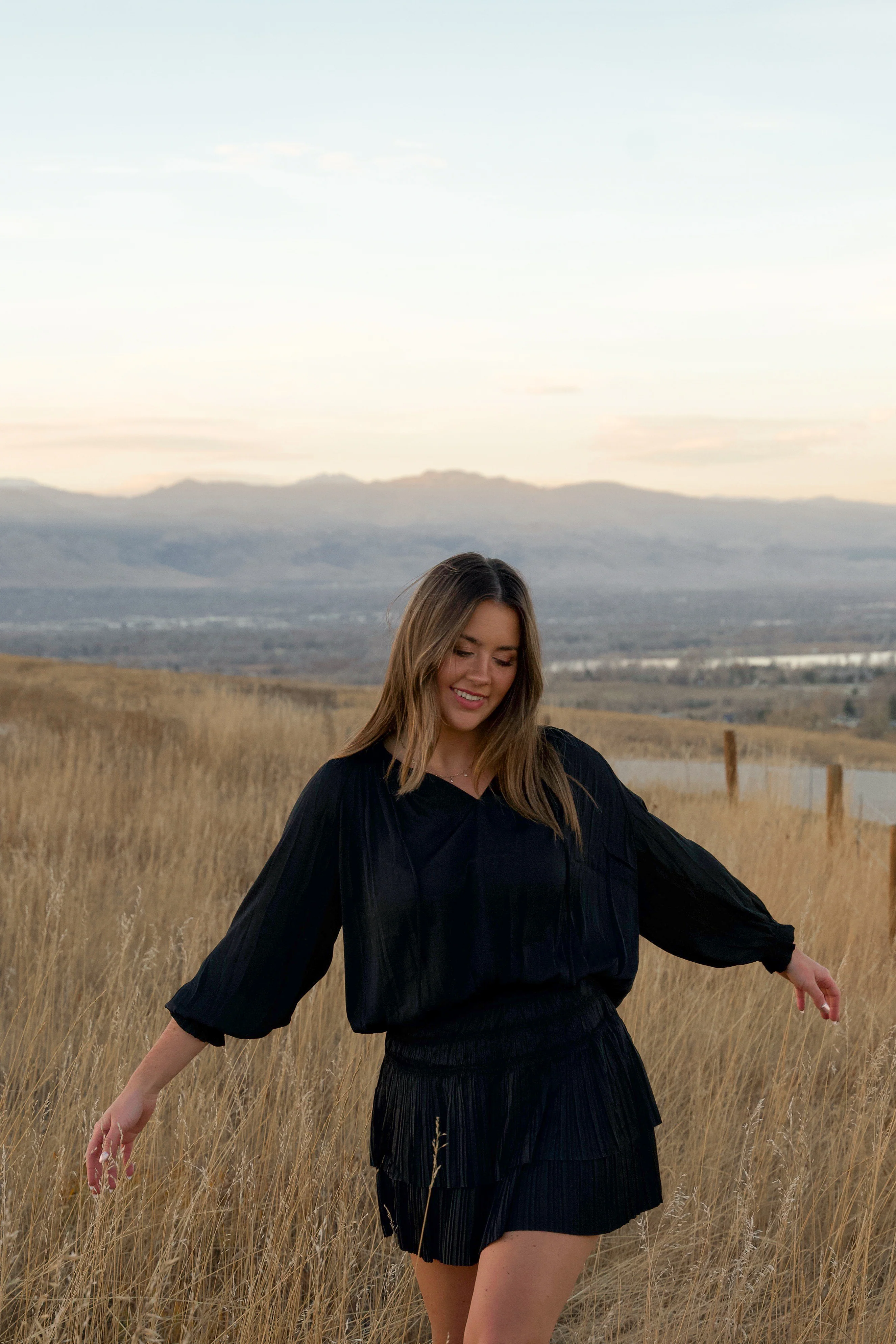 Pleated Mini Dress - Image 5