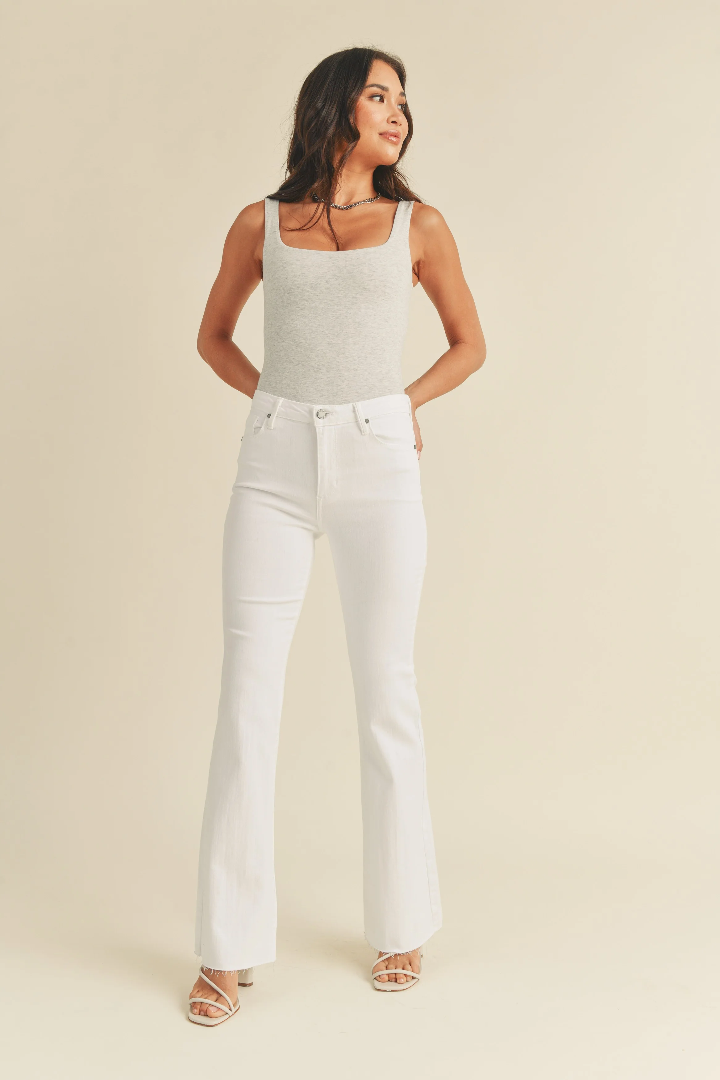 Scissor Cut Flare Jeans - Image 12