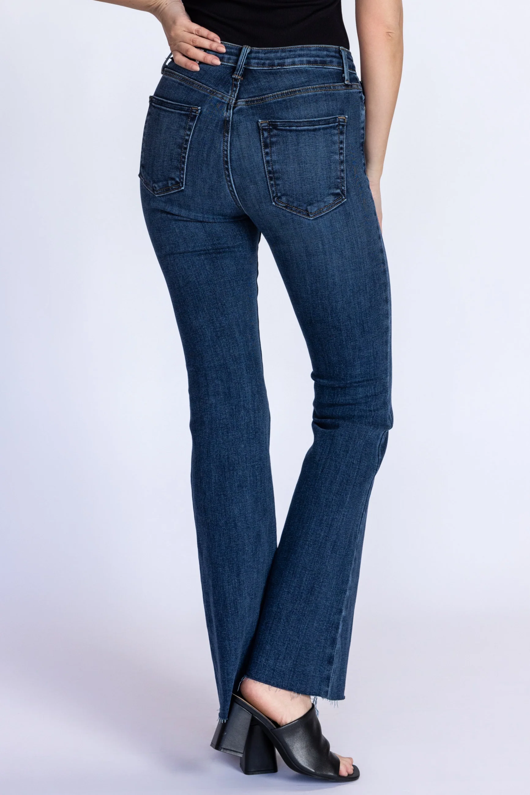 Scissor Cut Flare Jeans - Image 4