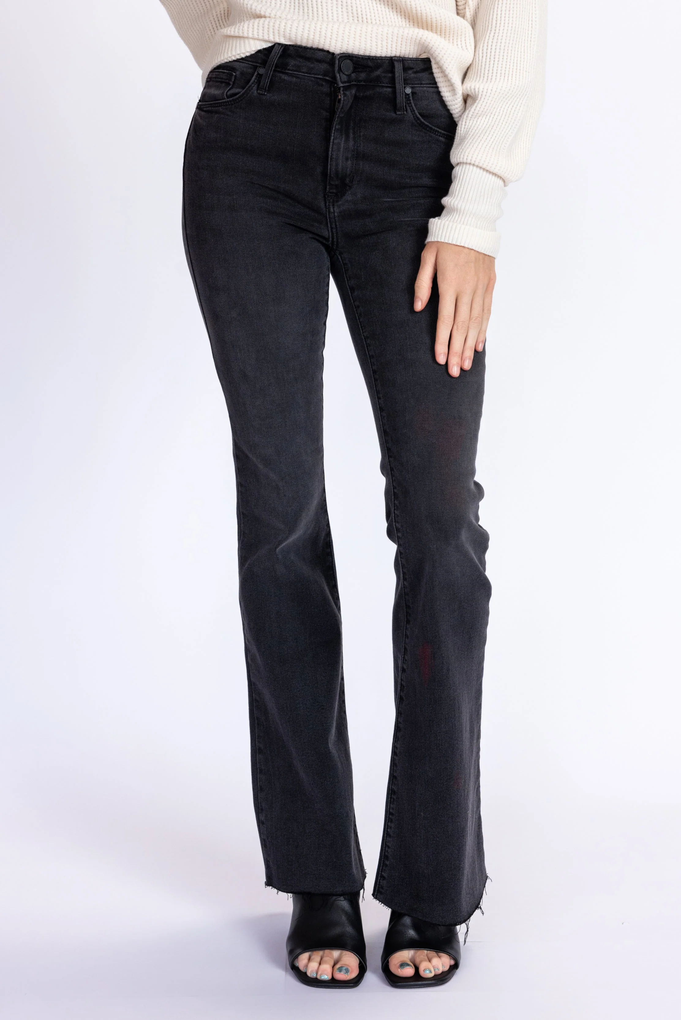 Scissor Cut Flare Jeans - Image 5