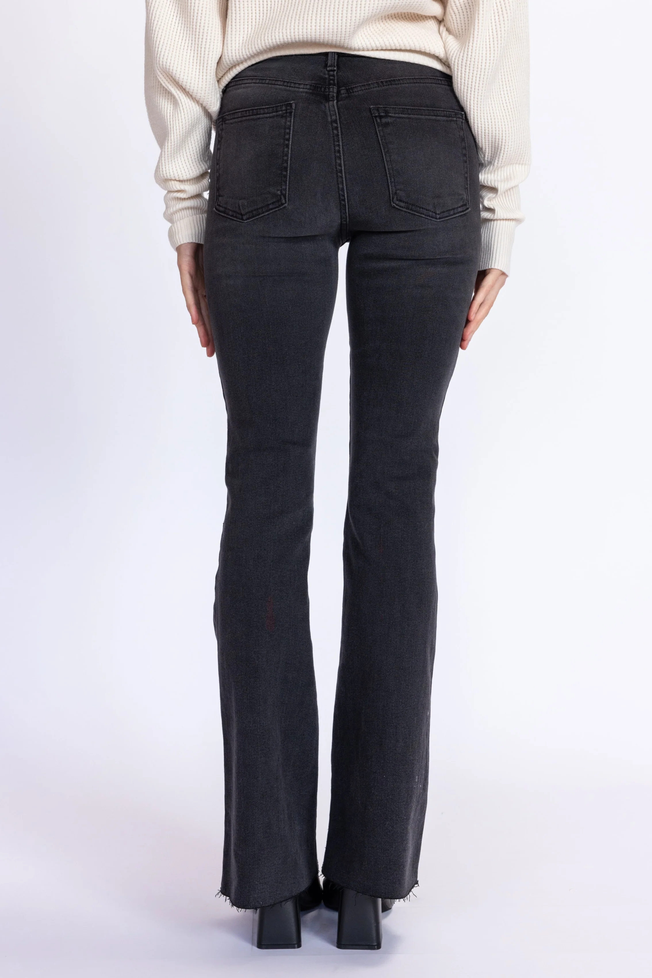 Scissor Cut Flare Jeans - Image 6