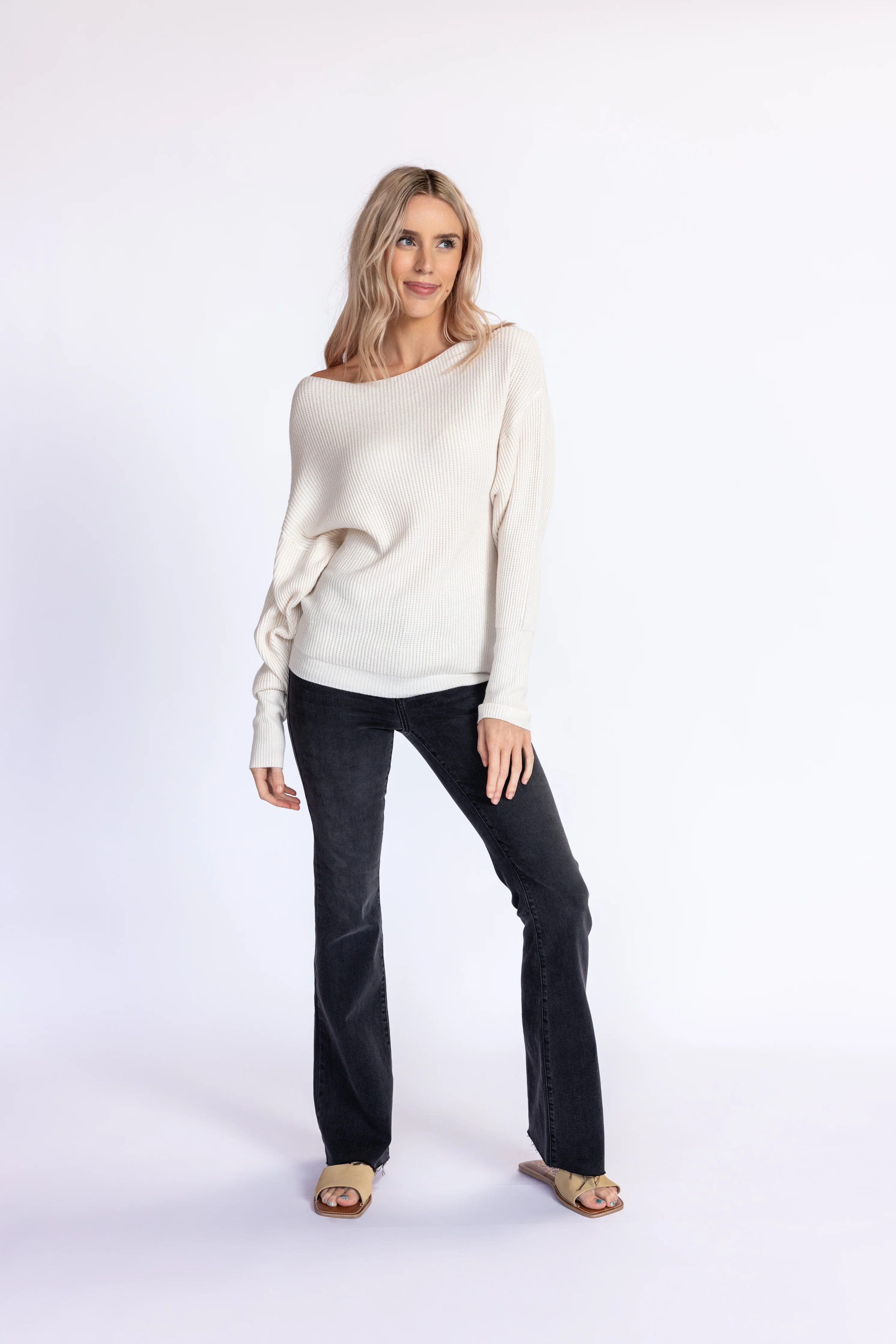 Scissor Cut Flare Jeans - Image 7