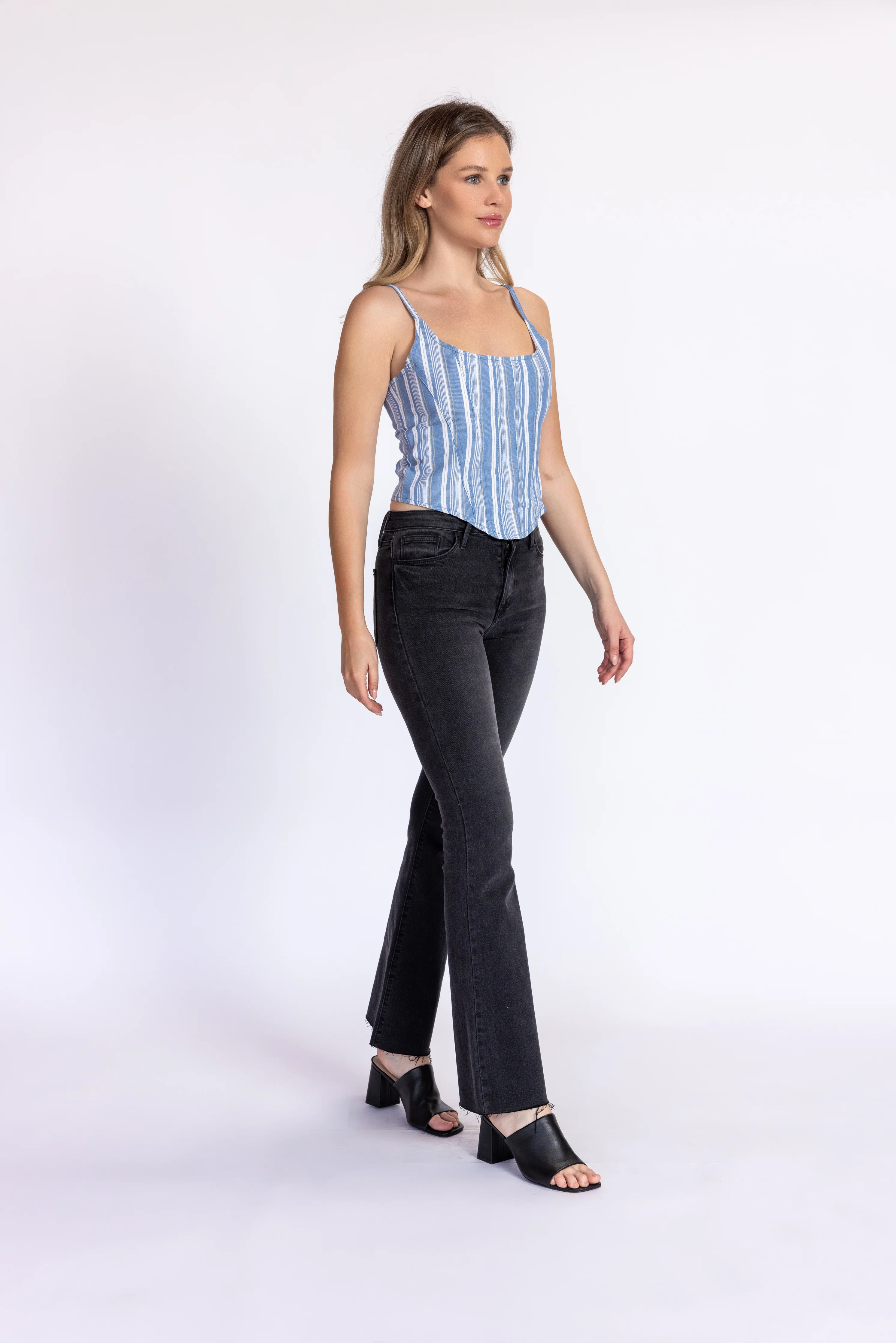 Scissor Cut Flare Jeans - Image 9